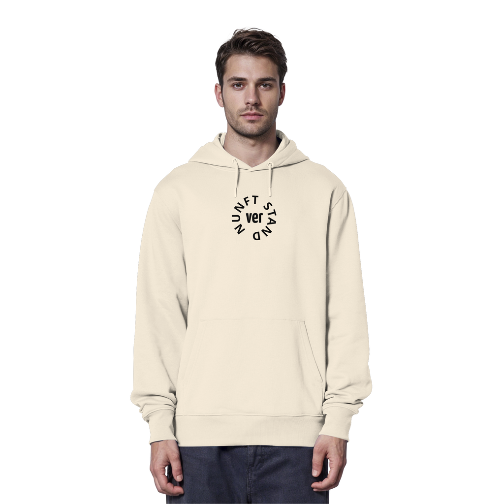 BLACK FRONT (K4) - Organic Hoodie