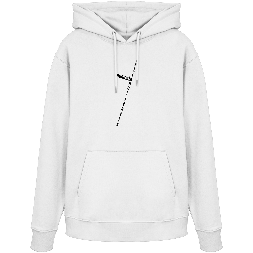 BLACK FRONT (K2) - Organic Hoodie