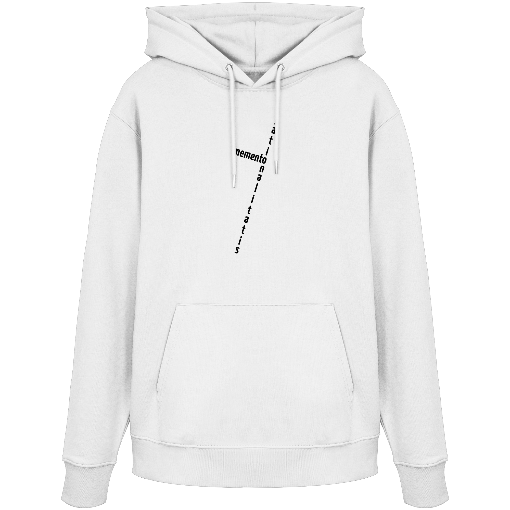 BLACK FRONT (K2) - Organic Hoodie