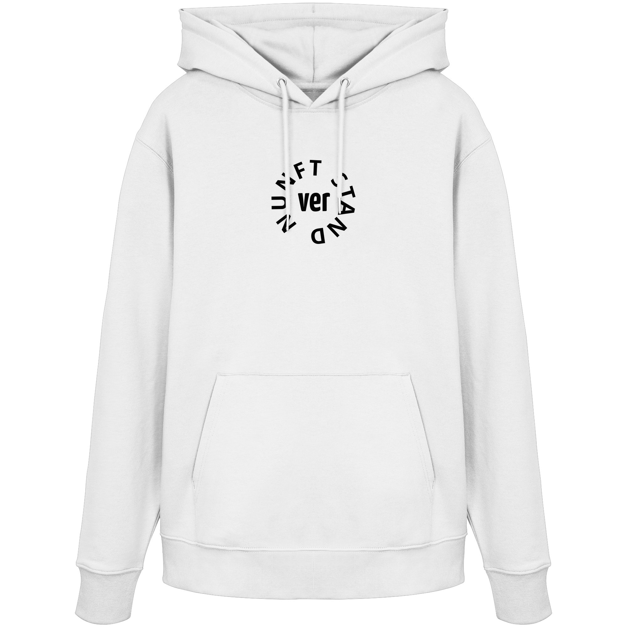 BLACK FRONT (K4) - Organic Hoodie