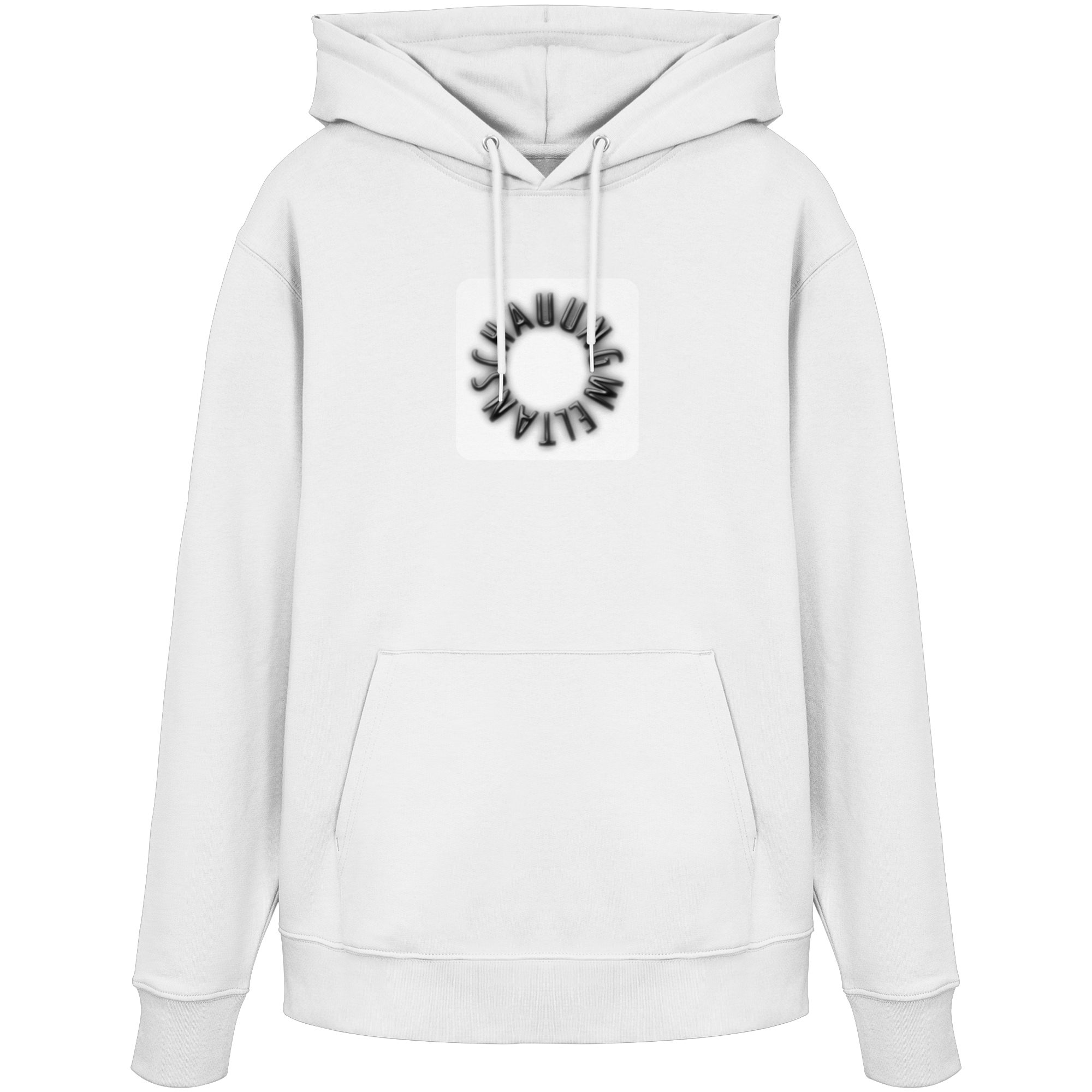 BLACK FRONT (K5) - Organic Hoodie