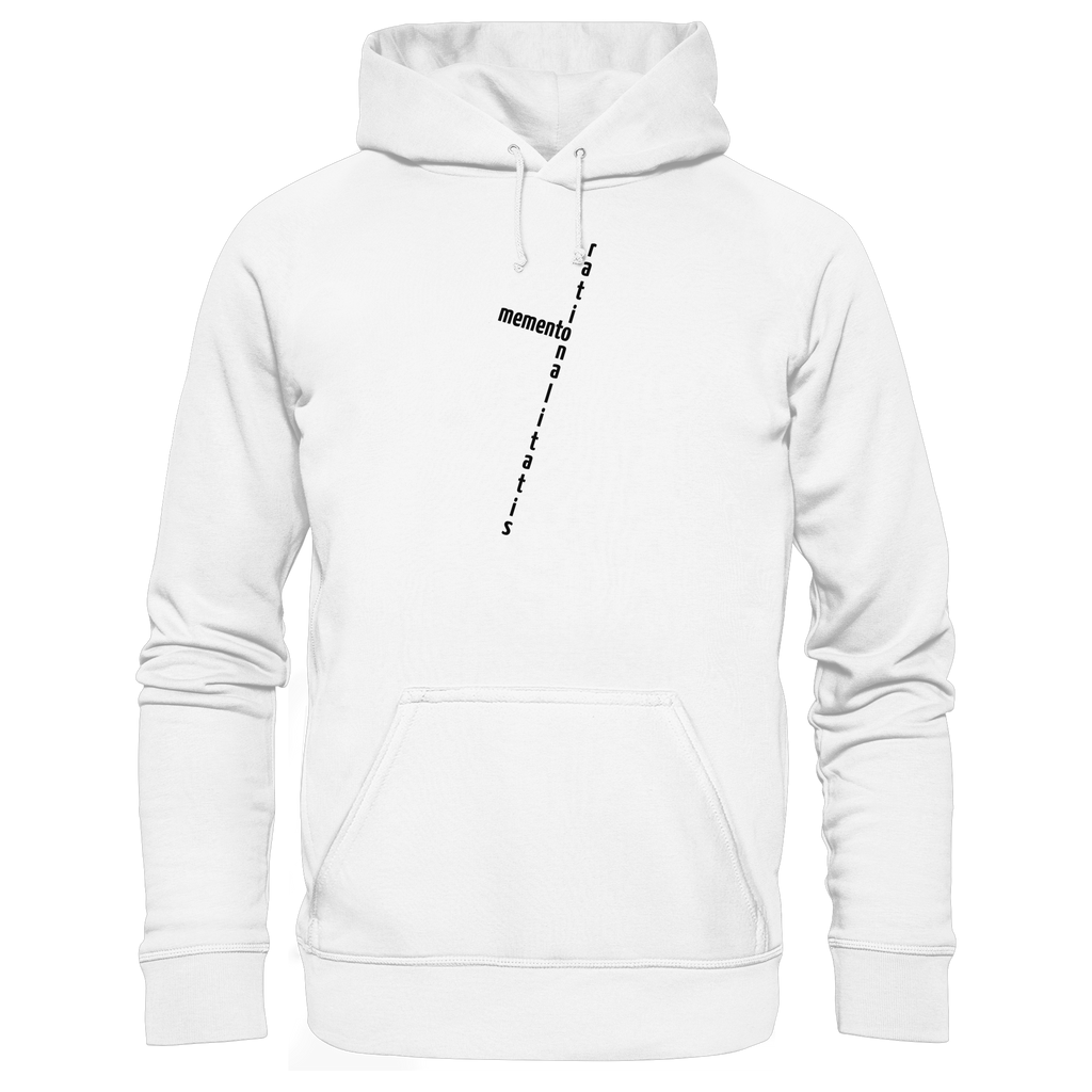 BLACK FRONT (K2) - Organic Hoodie
