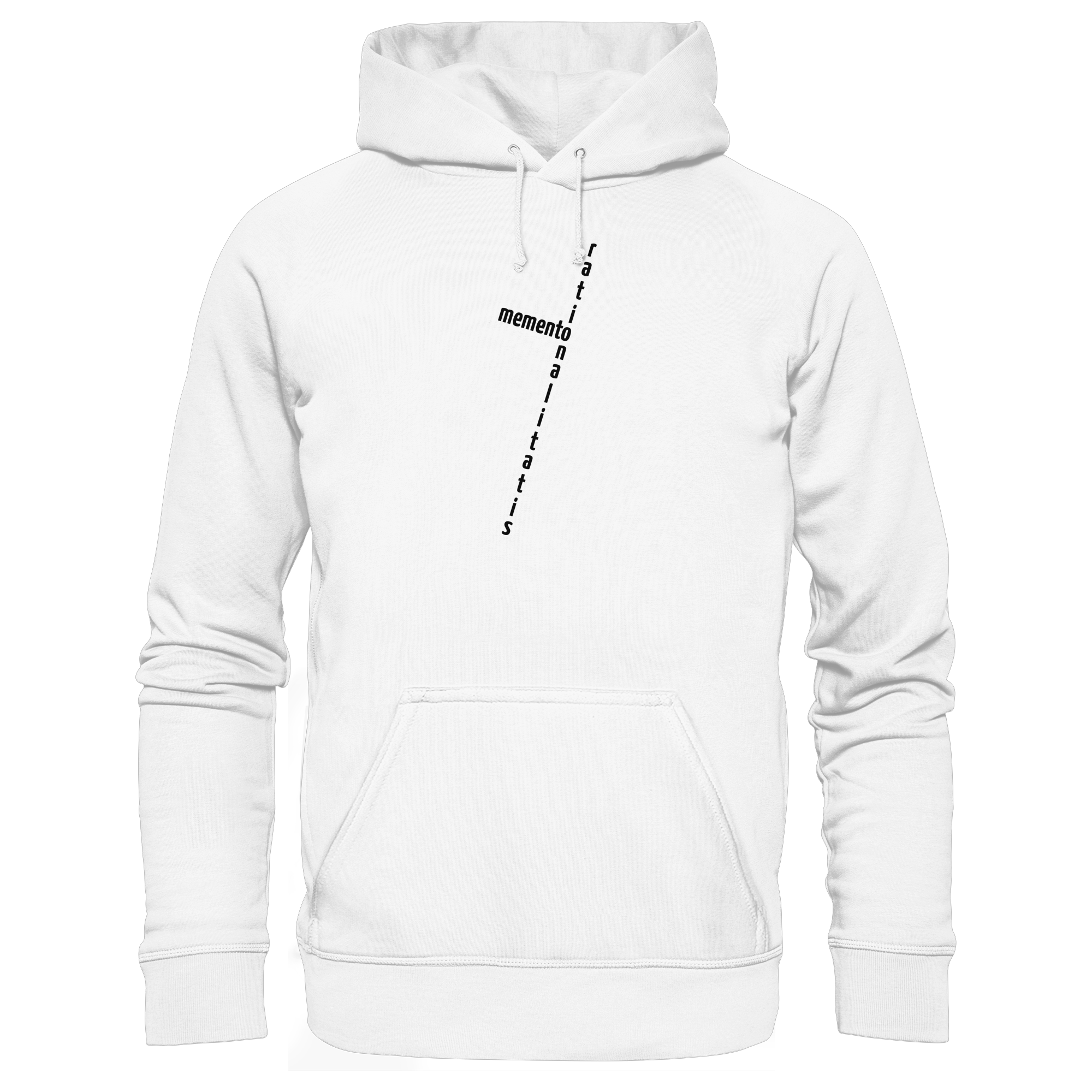 BLACK FRONT (K2) - Organic Hoodie