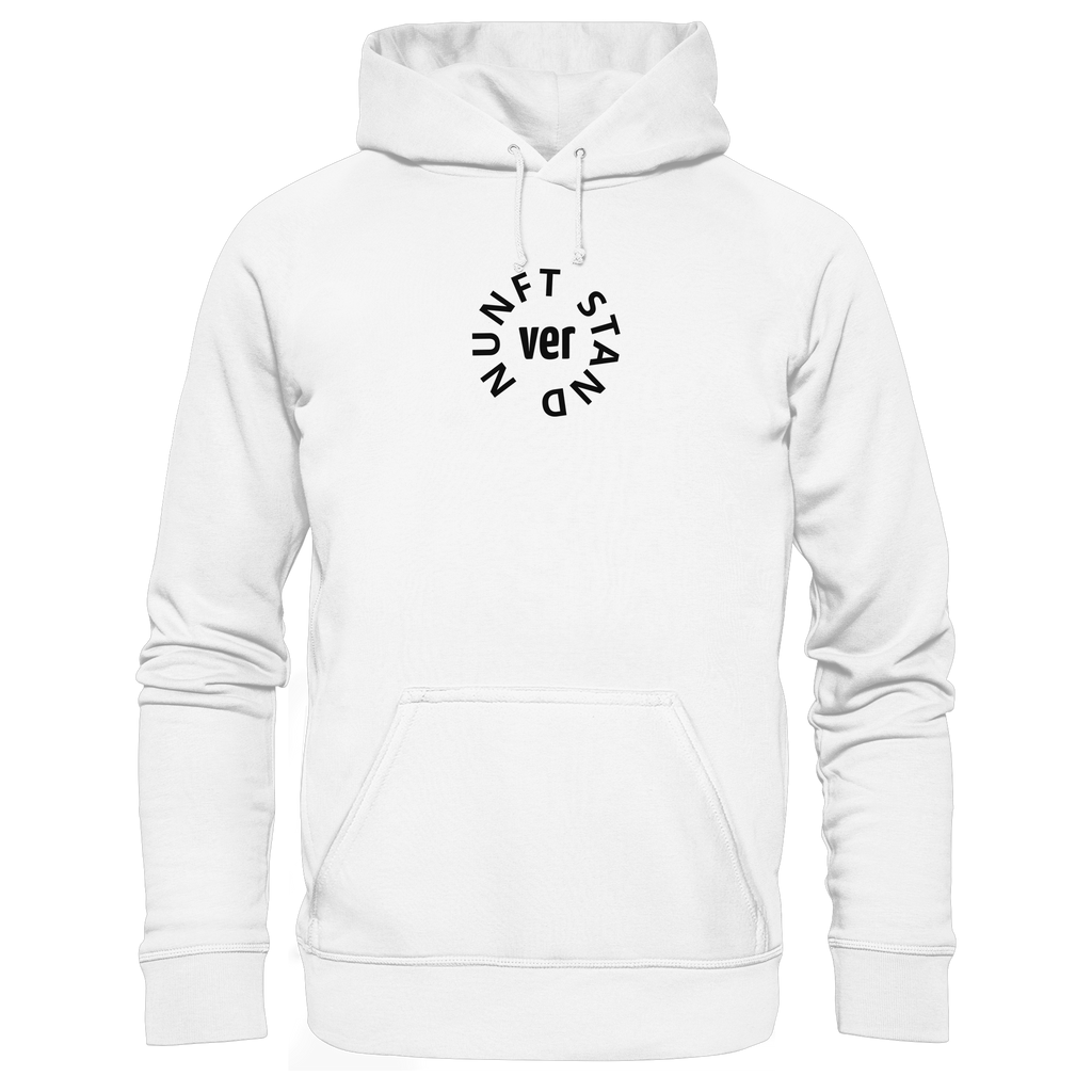 BLACK FRONT (K4) - Organic Hoodie