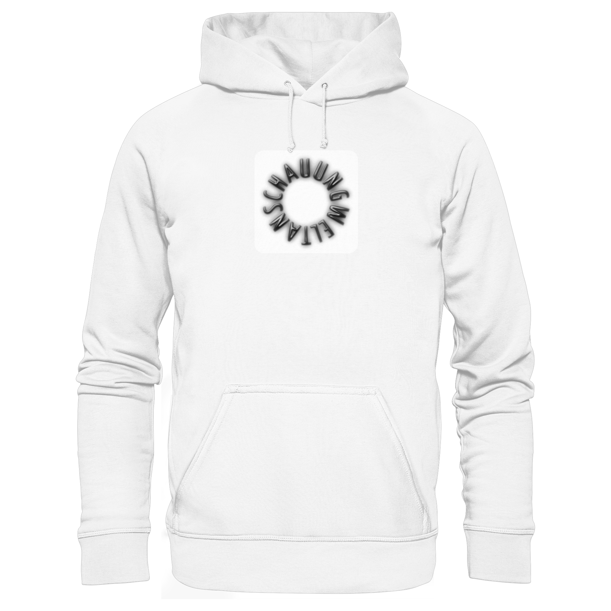 BLACK FRONT (K5) - Organic Hoodie