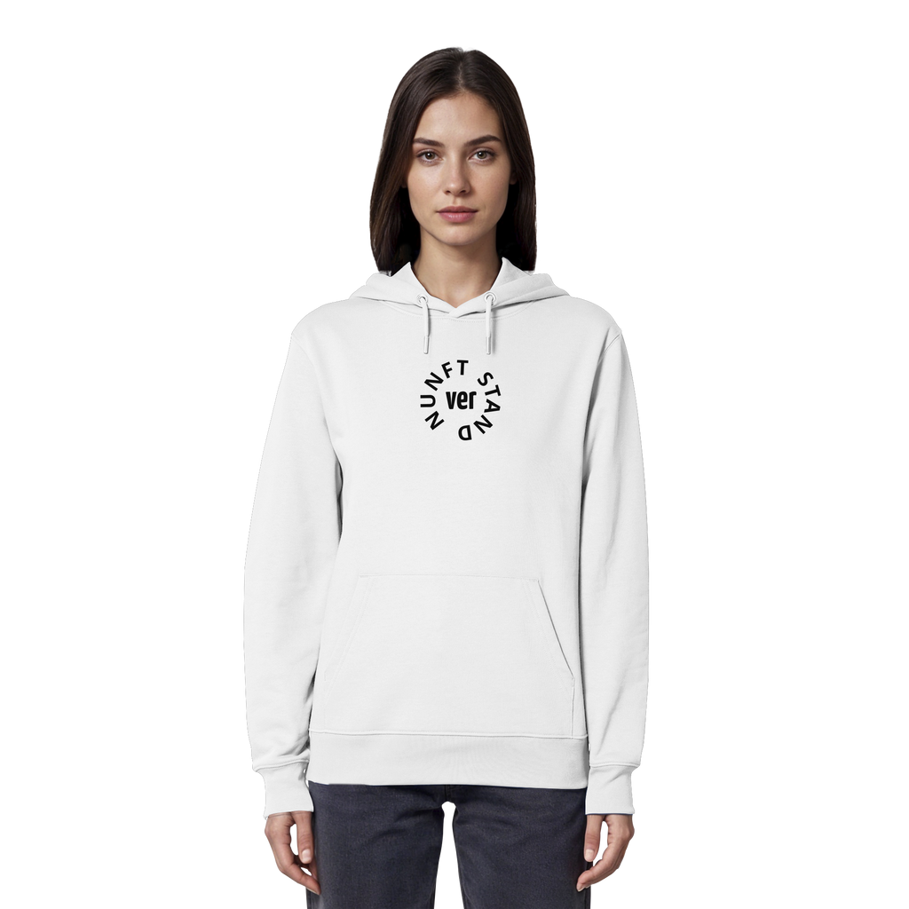 BLACK FRONT (K4) - Organic Hoodie