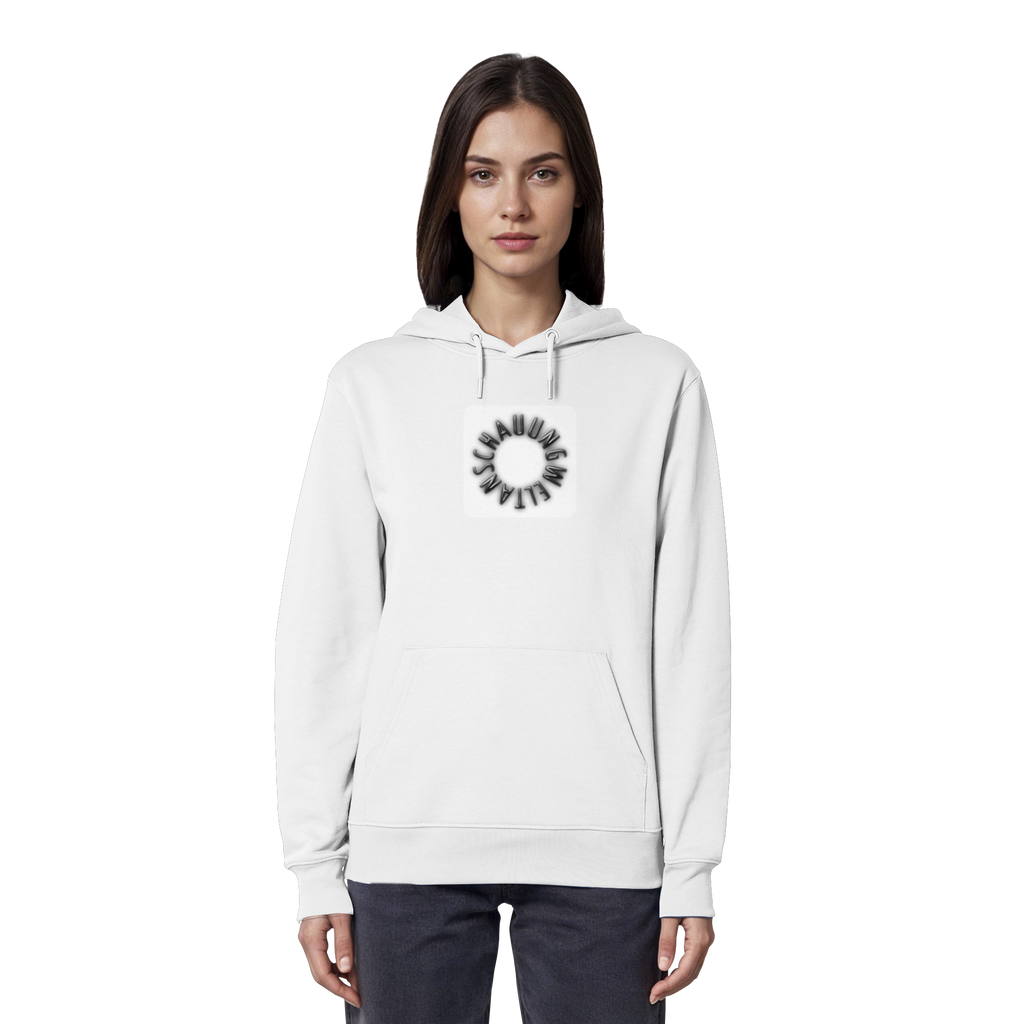 BLACK FRONT (K5) - Organic Hoodie