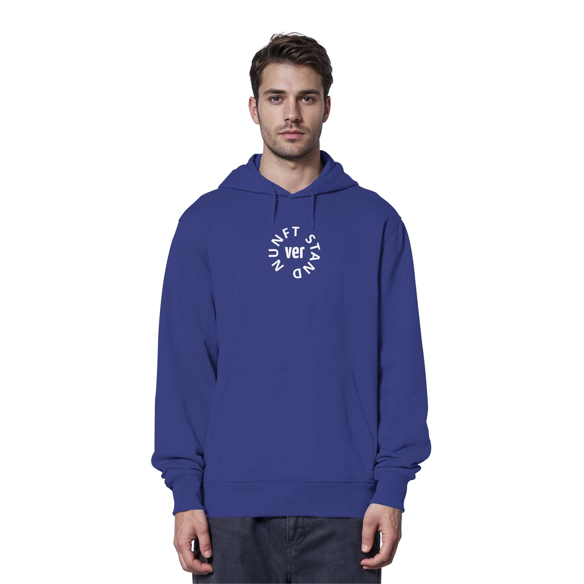 WHITE FRONT (K4) - Organic Hoodie