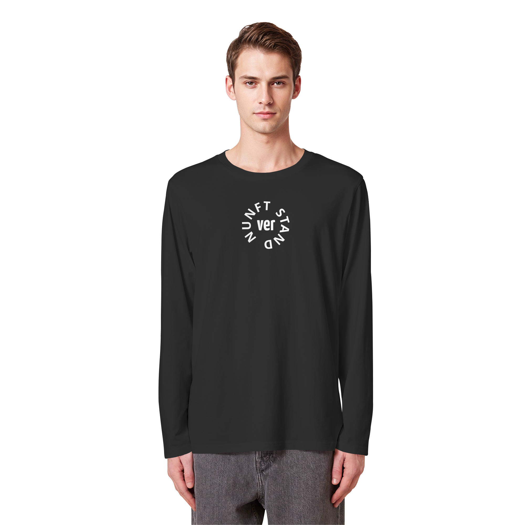WHITE FRONT (K4) - Organic Longsleeve T-Shirt