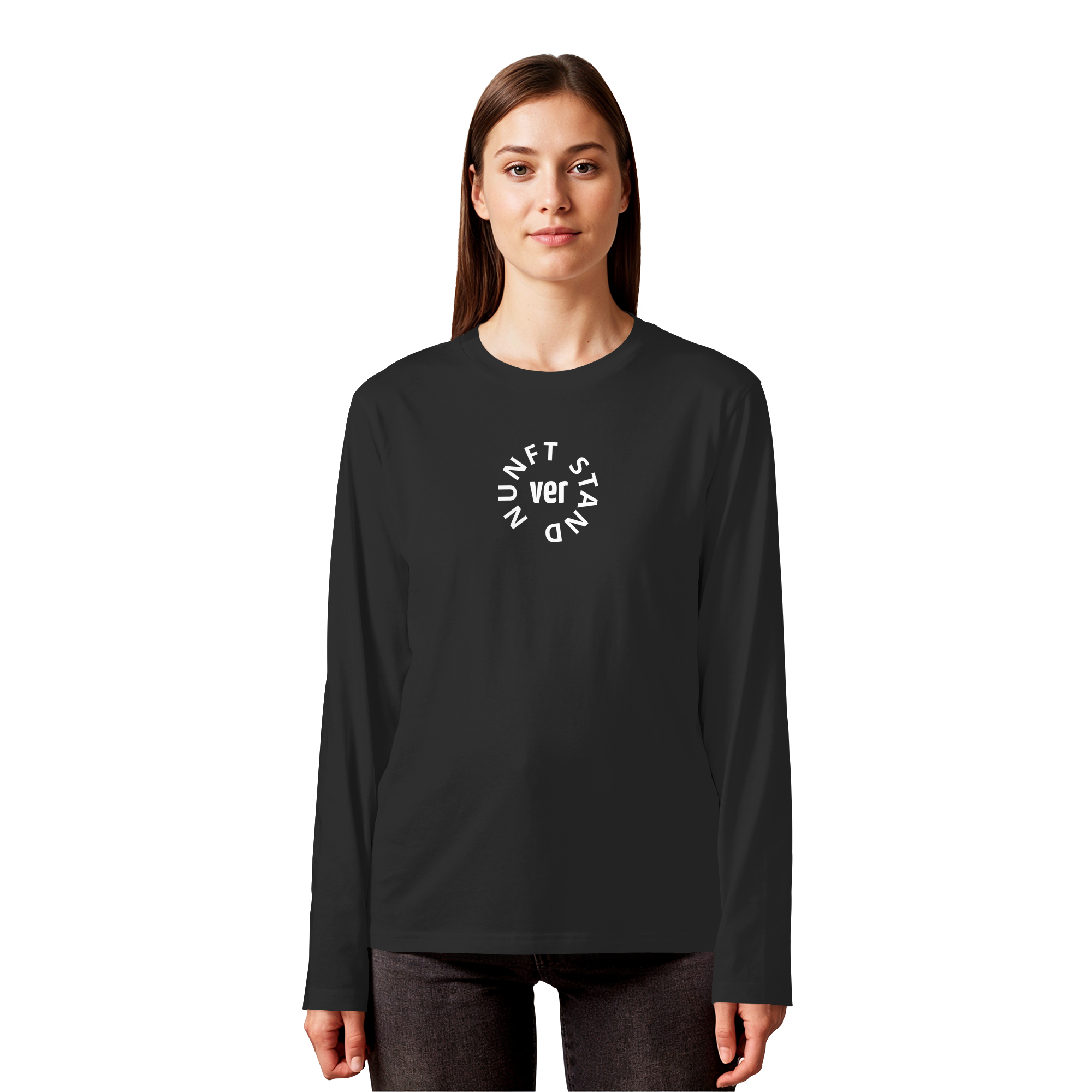 WHITE FRONT (K4) - Organic Longsleeve T-Shirt