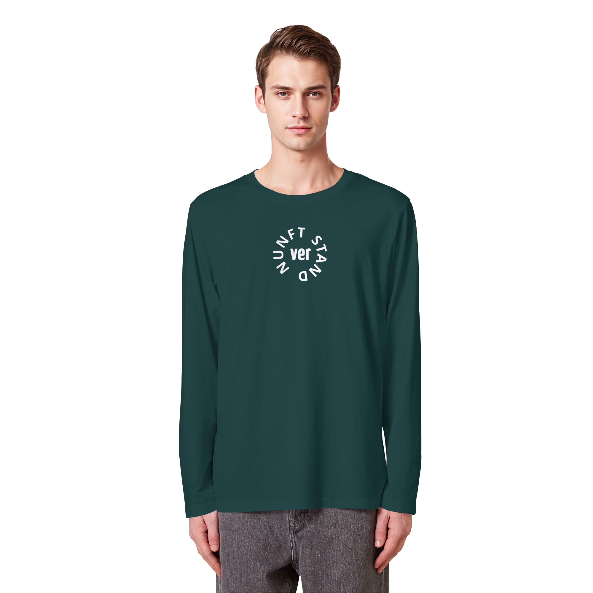 WHITE FRONT (K4) - Organic Longsleeve T-Shirt