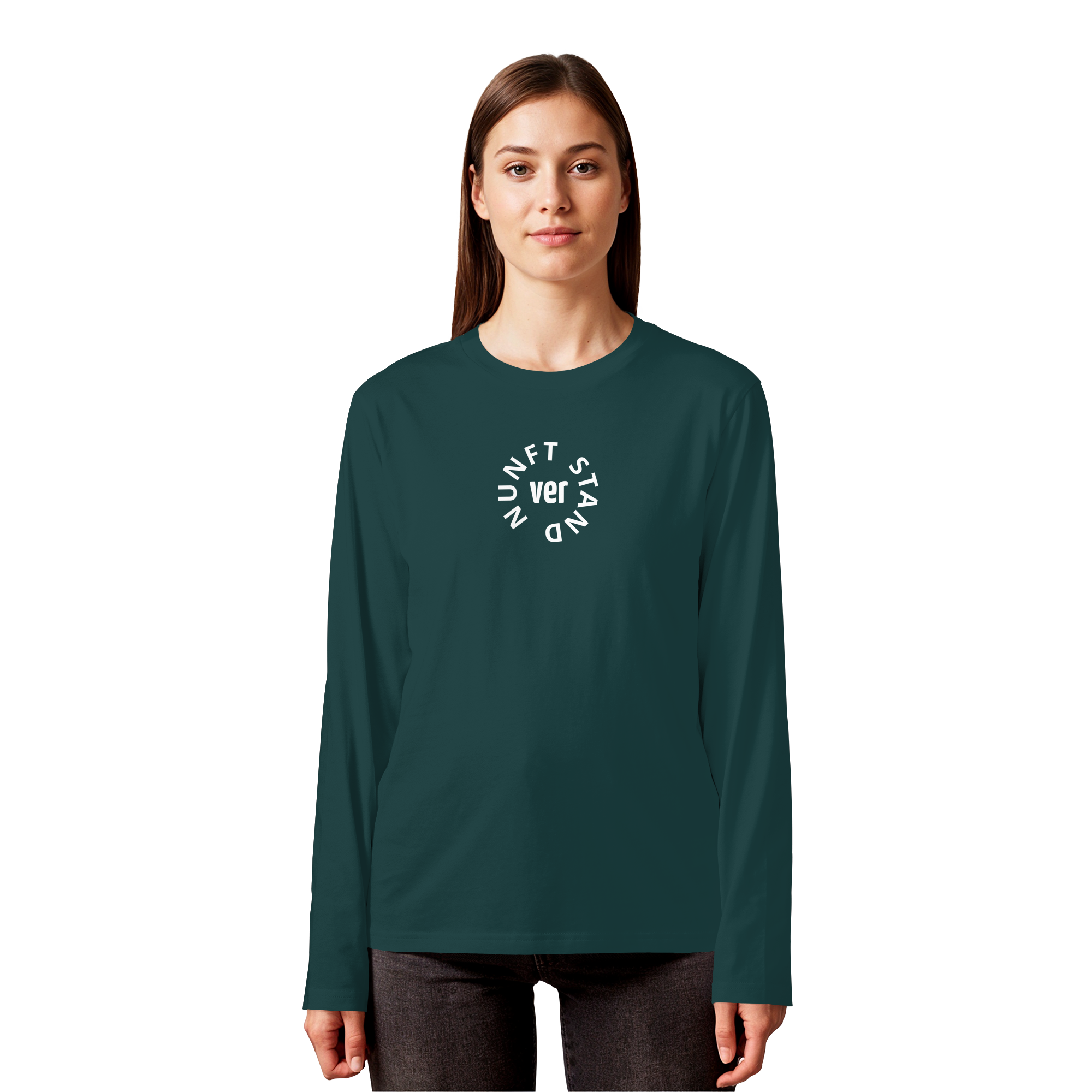 WHITE FRONT (K4) - Organic Longsleeve T-Shirt