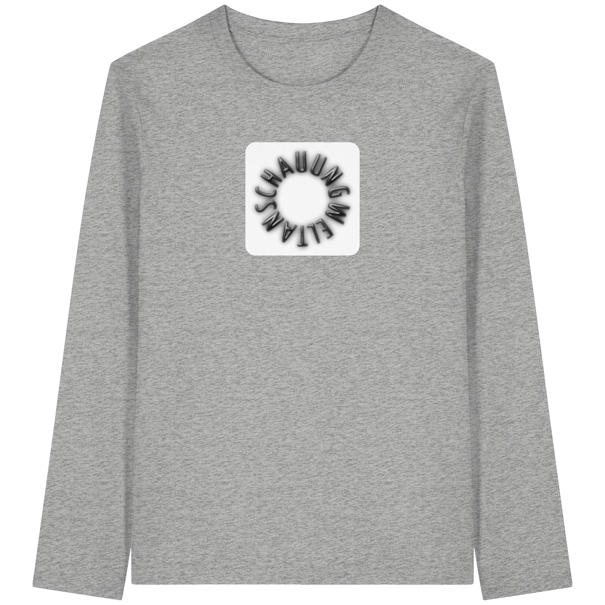 BLACK FRONT (K5) - Organic Longsleeve T-Shirt