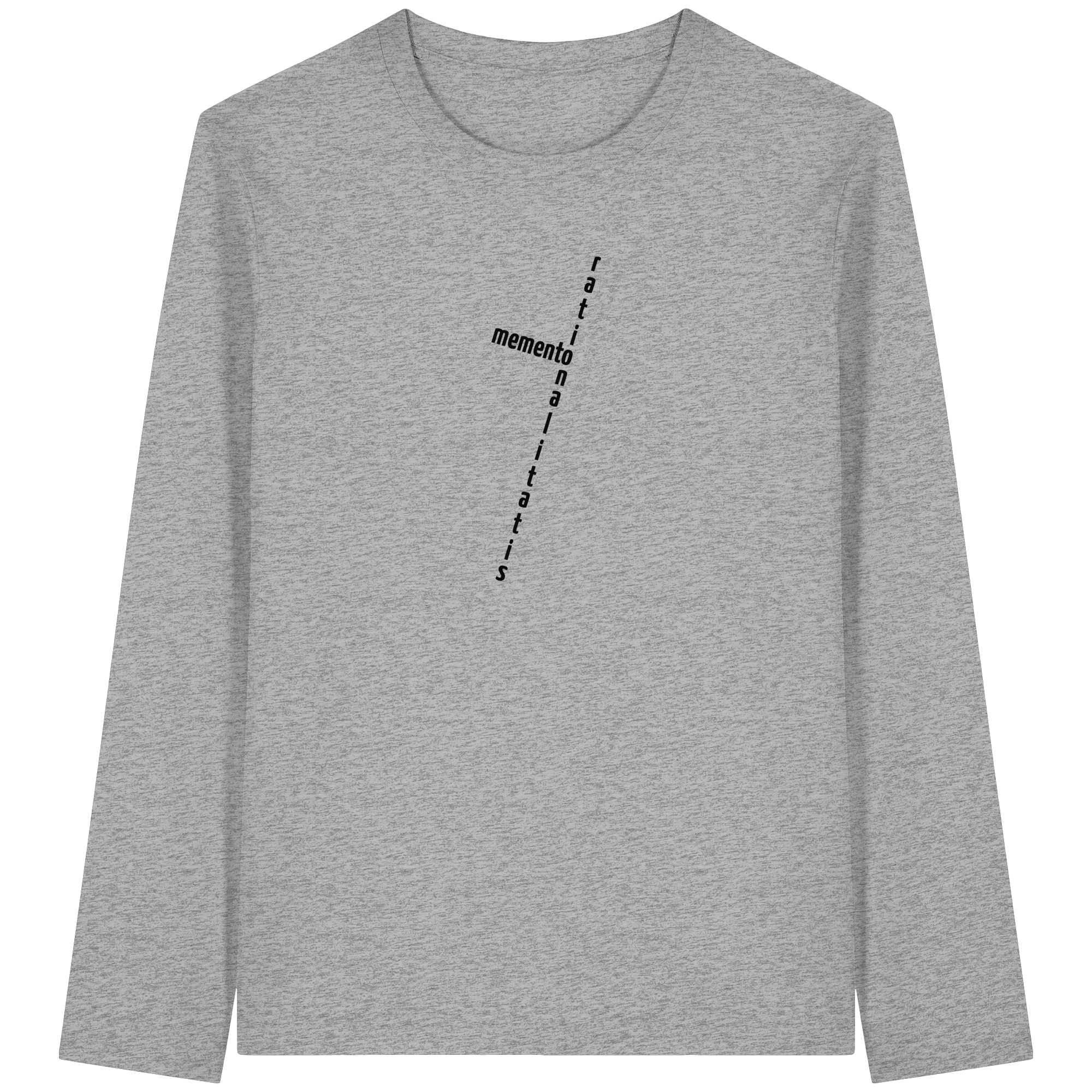 BLACK FRONT (K2) - Organic Longsleeve T-Shirt