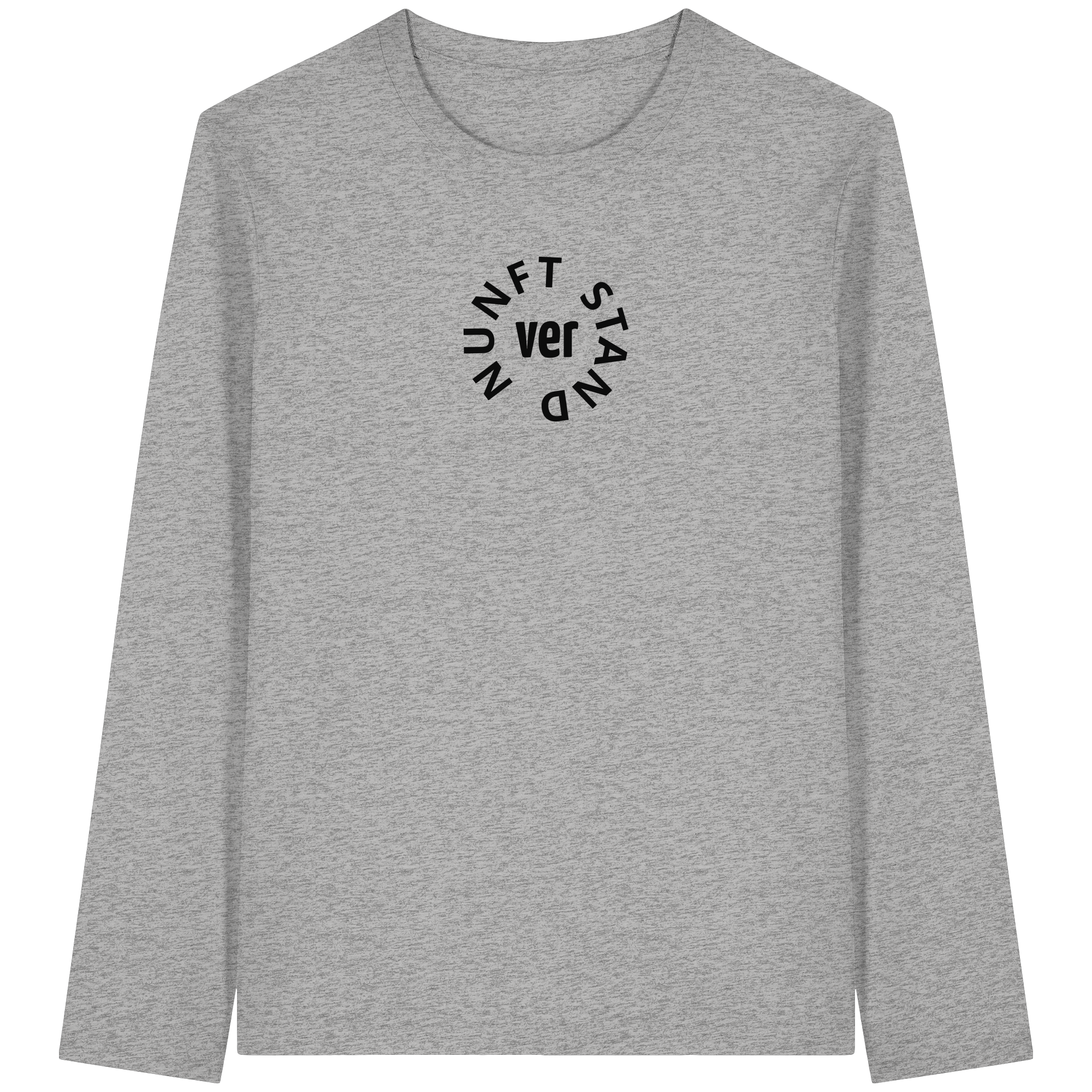 BLACK FRONT (K4) - Organic Longsleeve T-Shirt