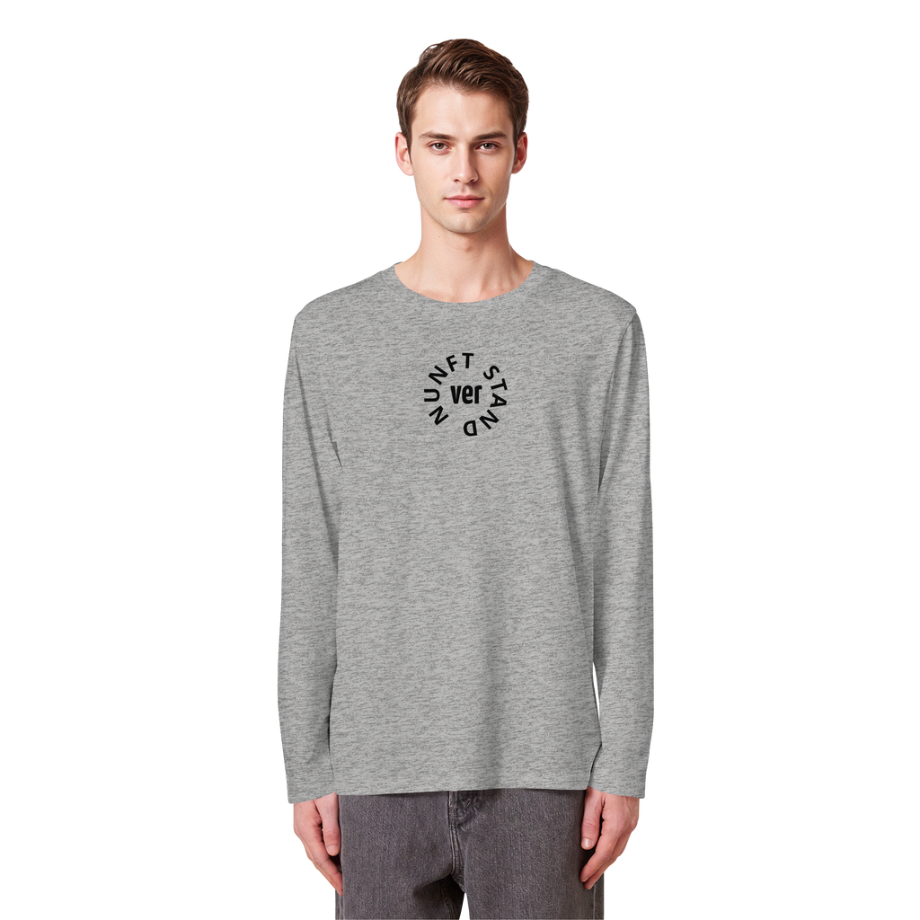 BLACK FRONT (K4) - Organic Longsleeve T-Shirt