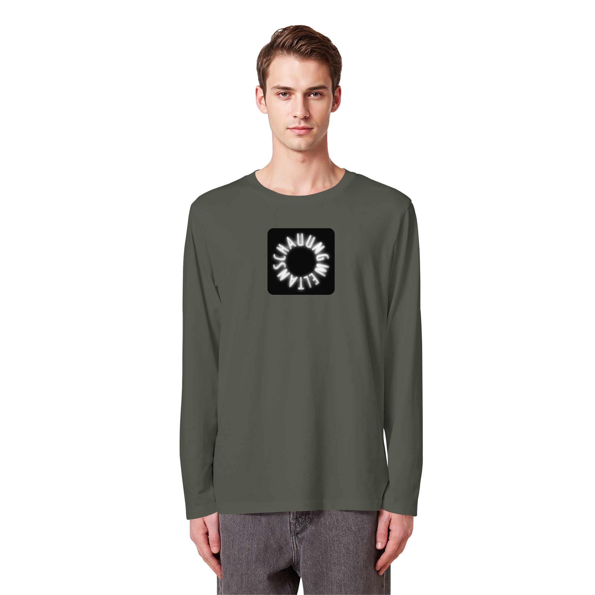 WHITE FRONT (K5) - Organic Longsleeve T-Shirt