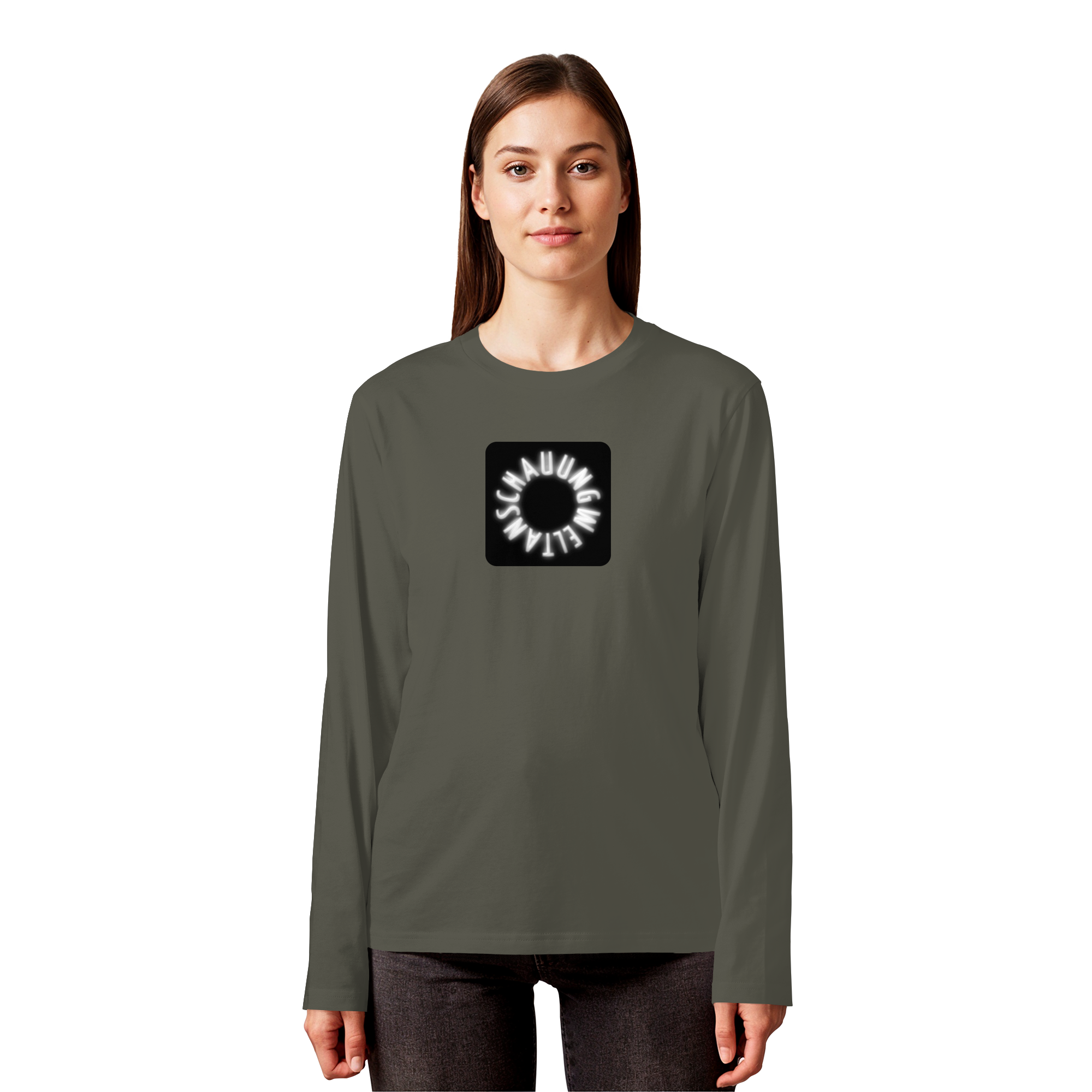 WHITE FRONT (K5) - Organic Longsleeve T-Shirt