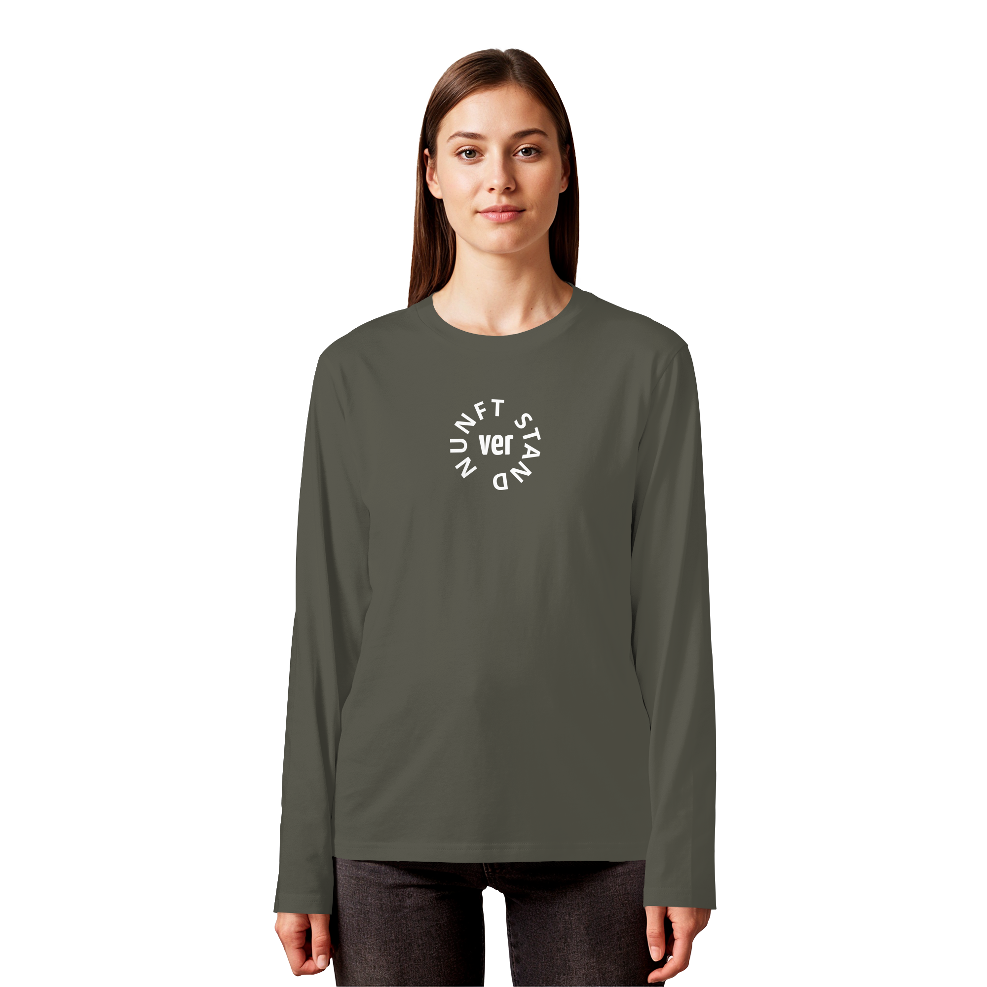 WHITE FRONT (K4) - Organic Longsleeve T-Shirt