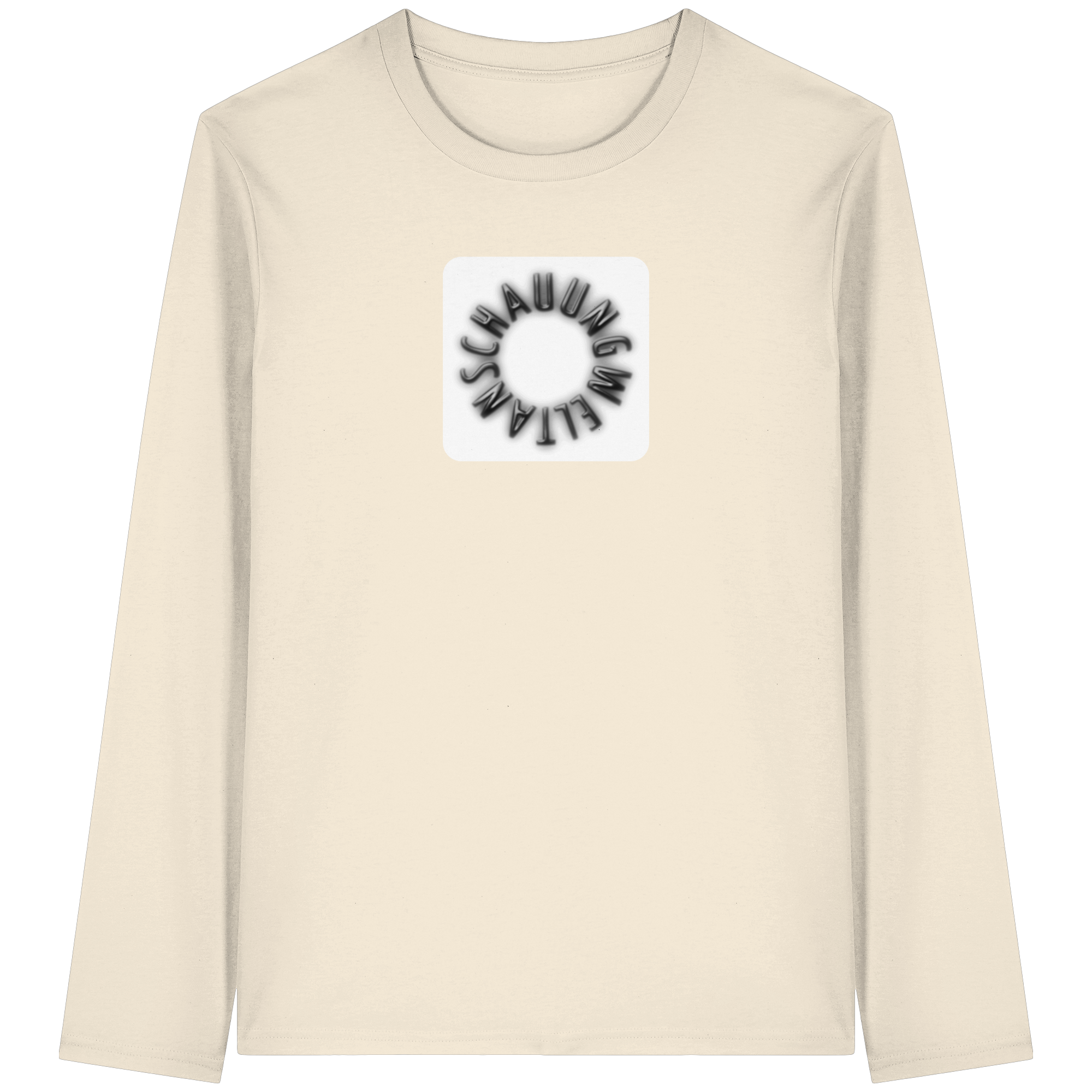 BLACK FRONT (K5) - Organic Longsleeve T-Shirt