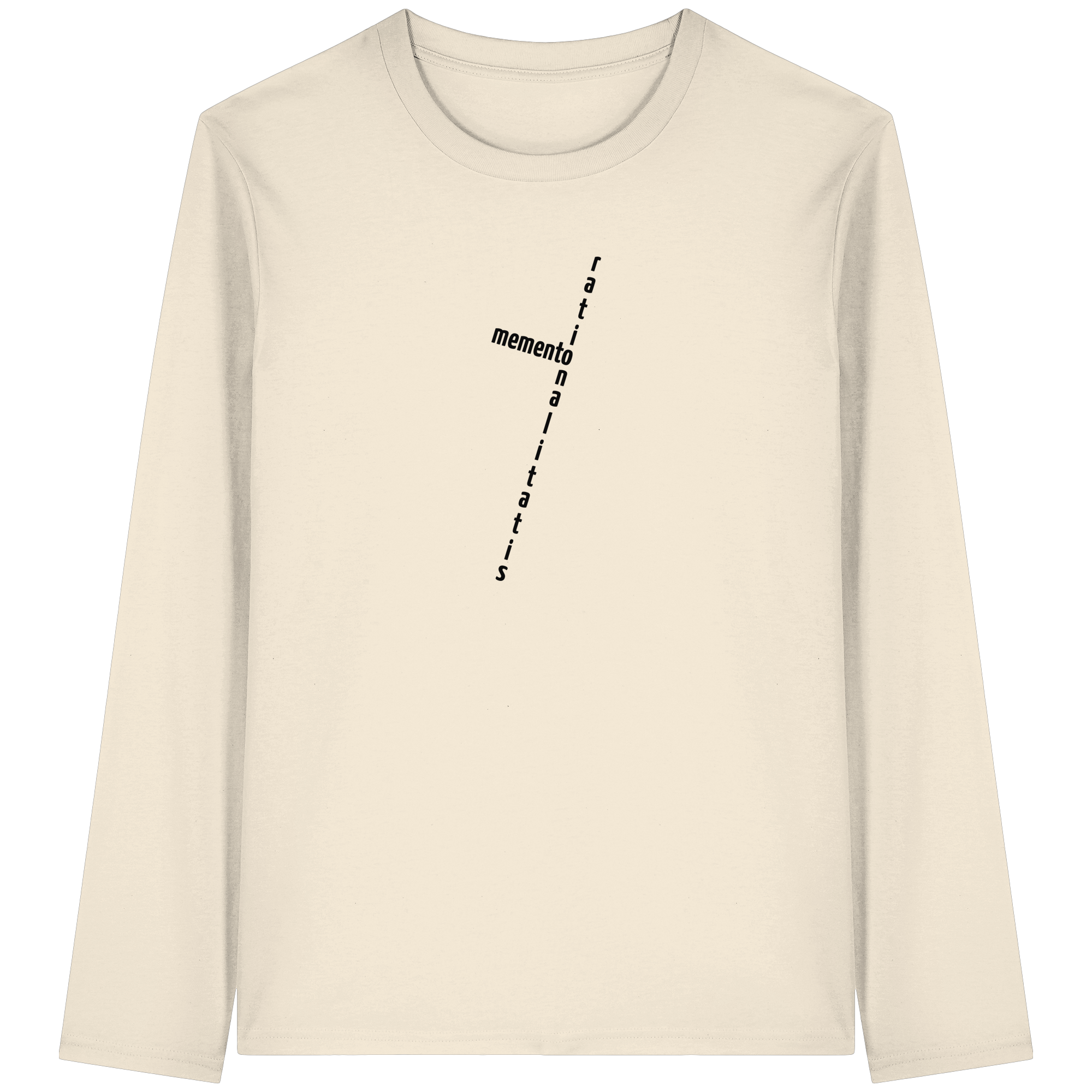 BLACK FRONT (K2) - Organic Longsleeve T-Shirt