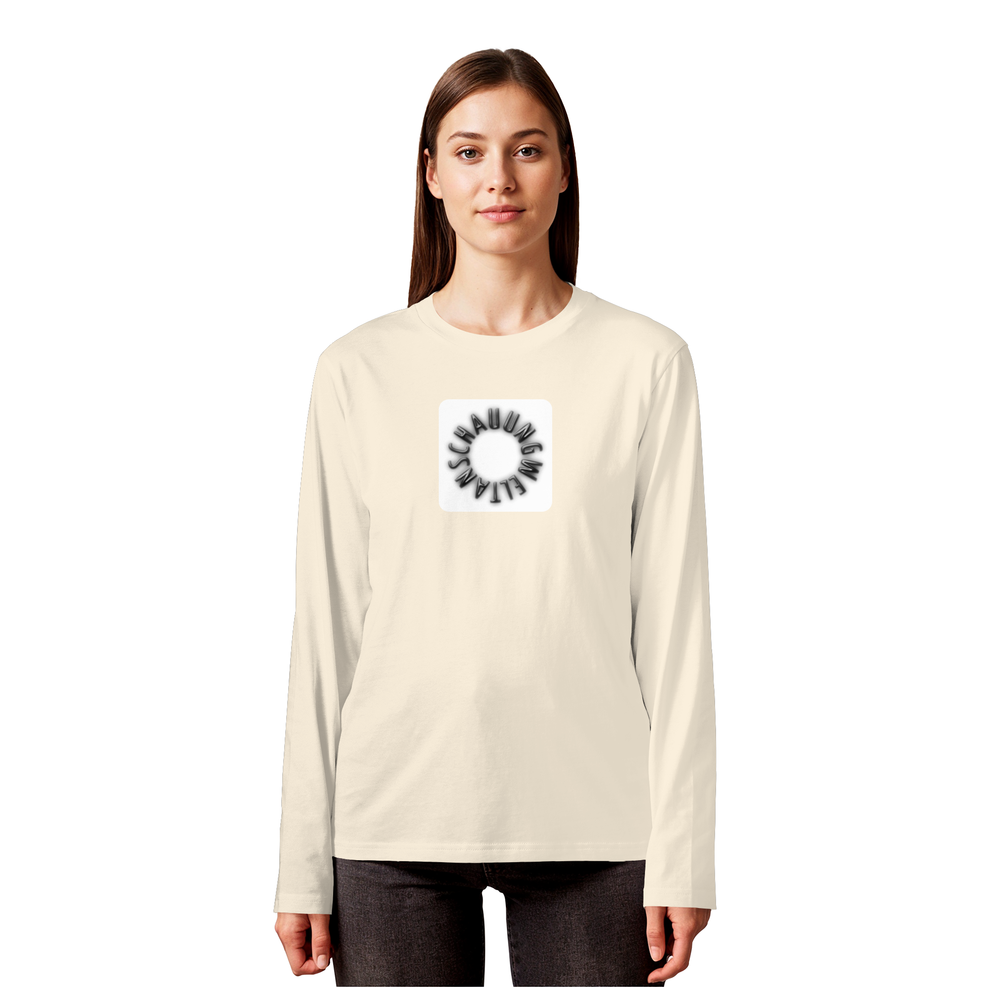 BLACK FRONT (K5) - Organic Longsleeve T-Shirt
