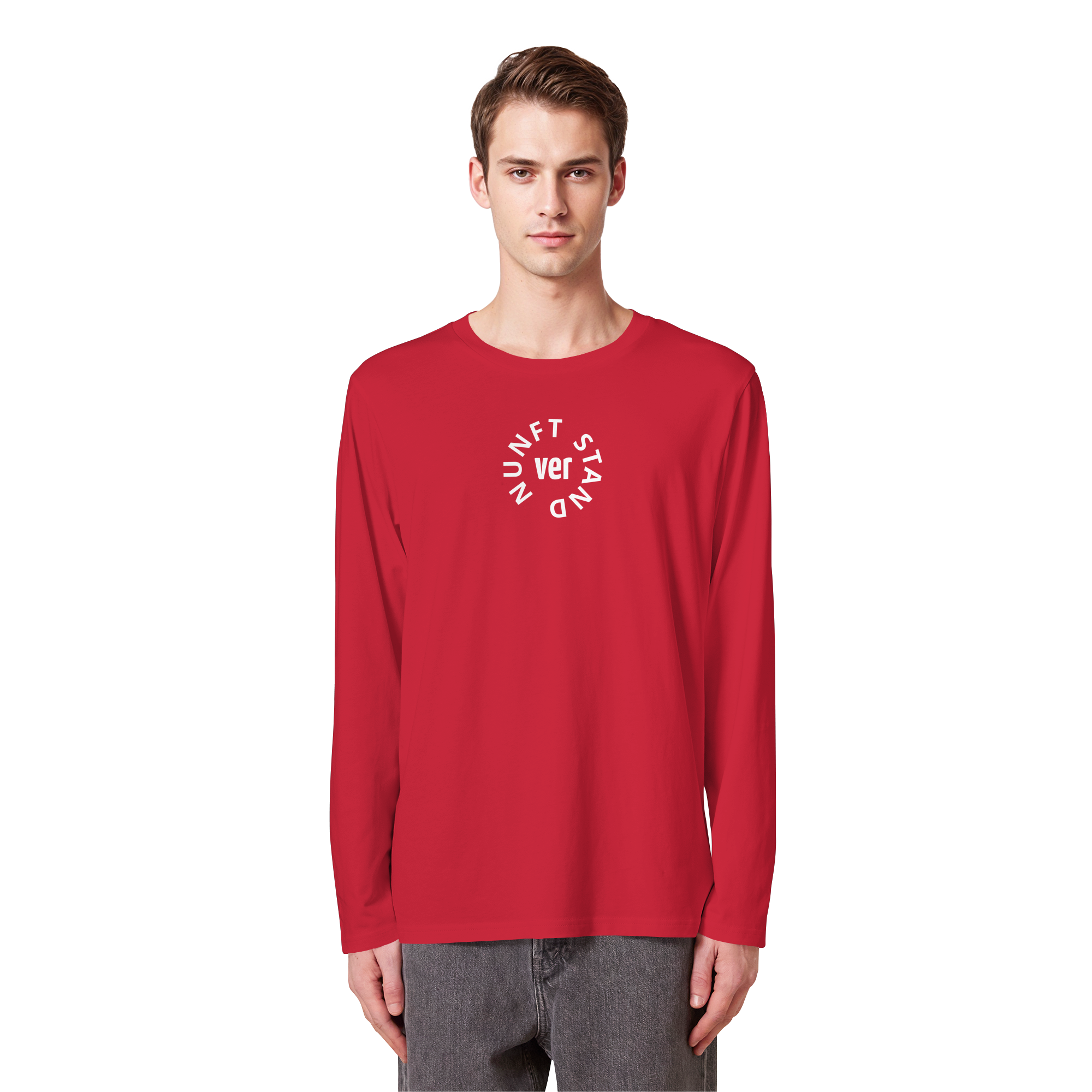 WHITE FRONT (K4) - Organic Longsleeve T-Shirt
