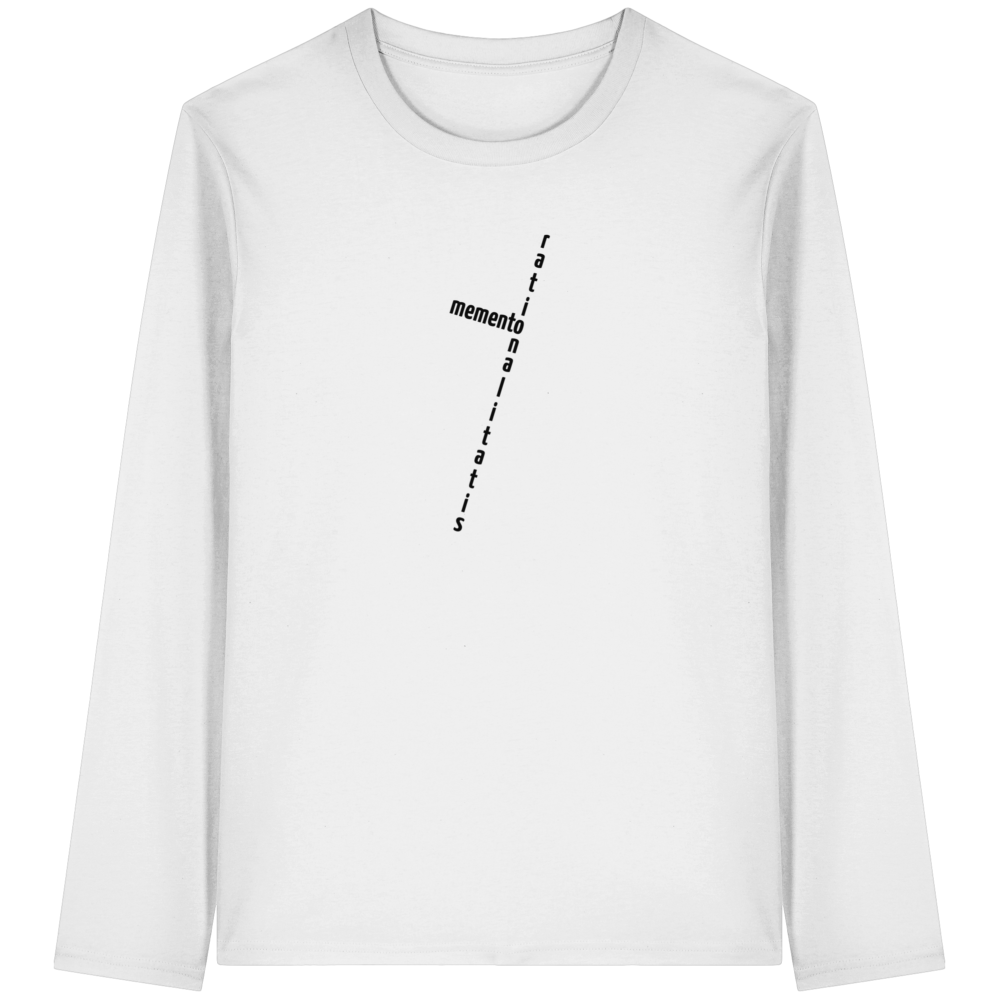 BLACK FRONT (K2) - Organic Longsleeve T-Shirt