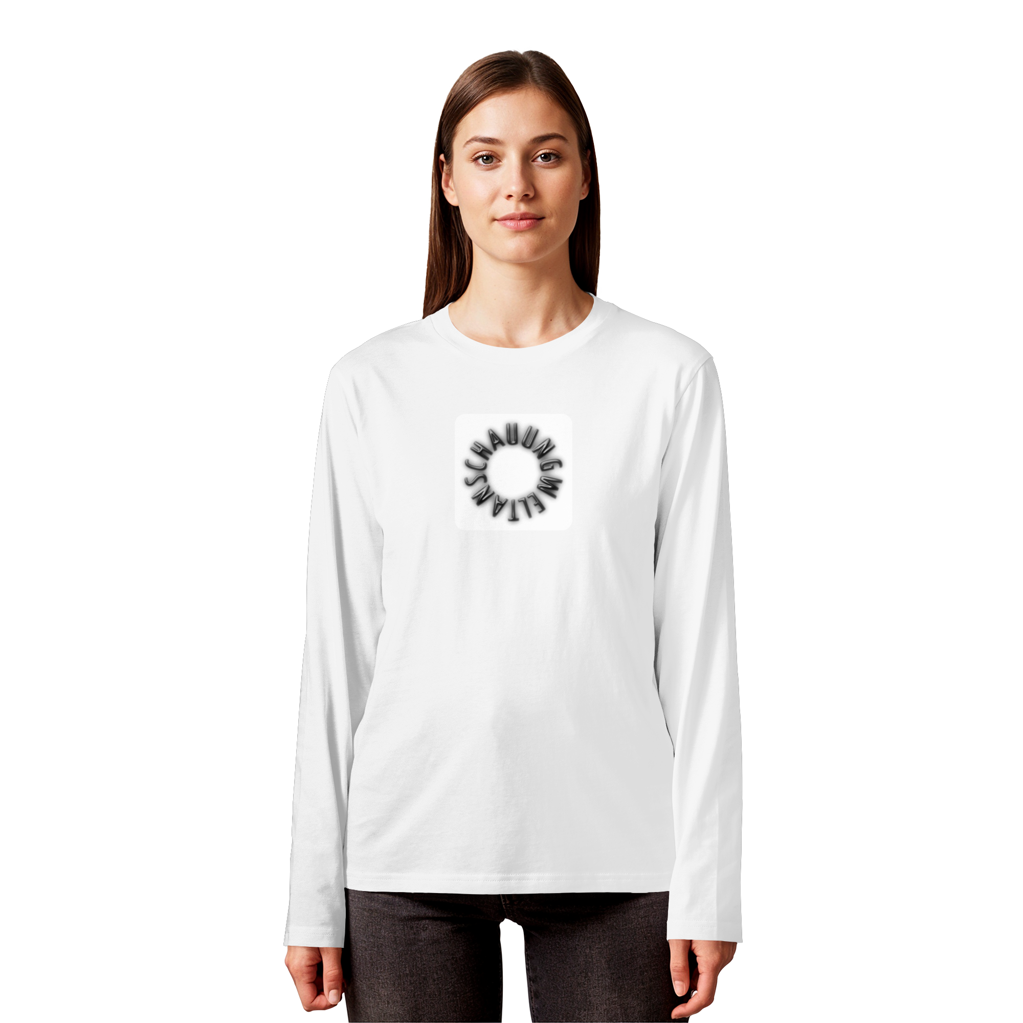 BLACK FRONT (K5) - Organic Longsleeve T-Shirt
