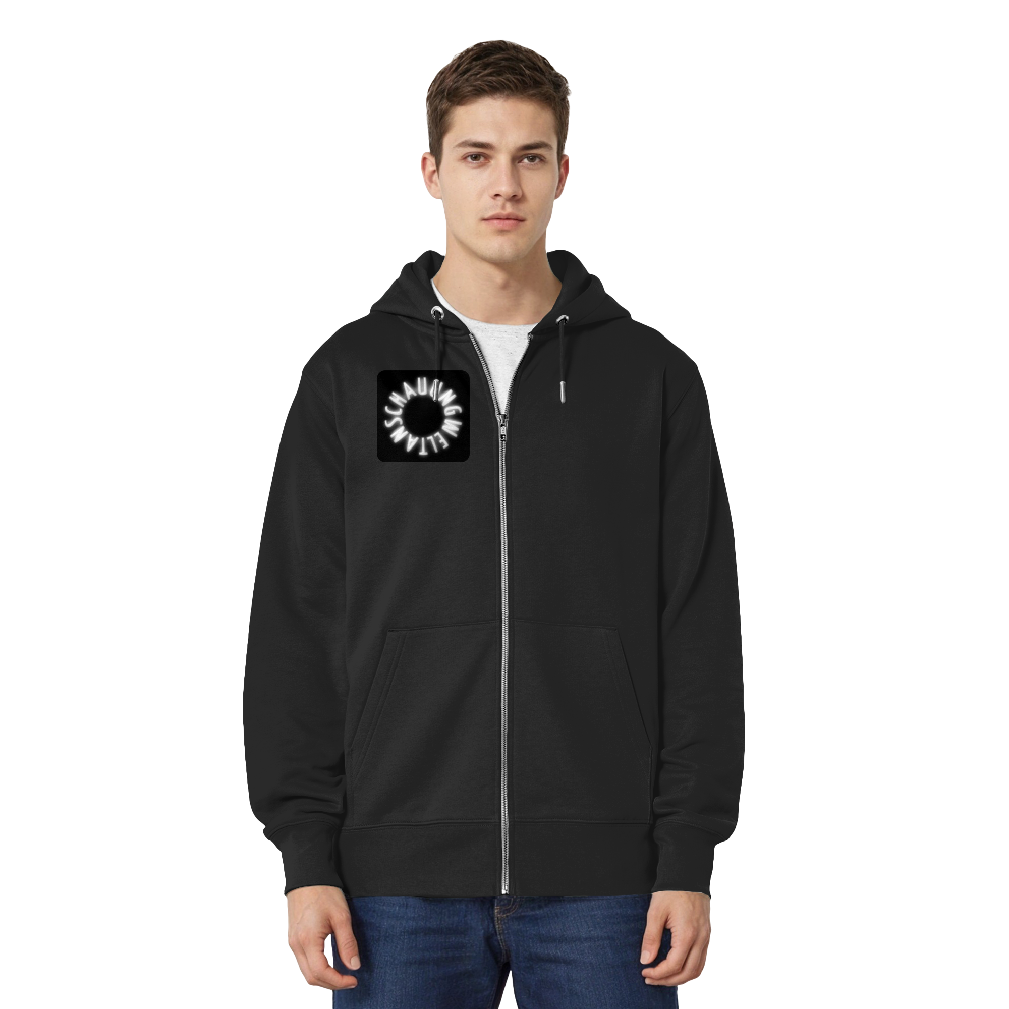 WHITE FRONT (K5) - Organic Relaxed Zipper
