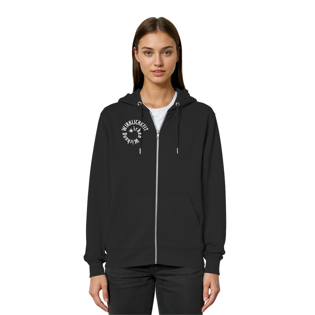 WHITE FRONT - Relaxed Zipper