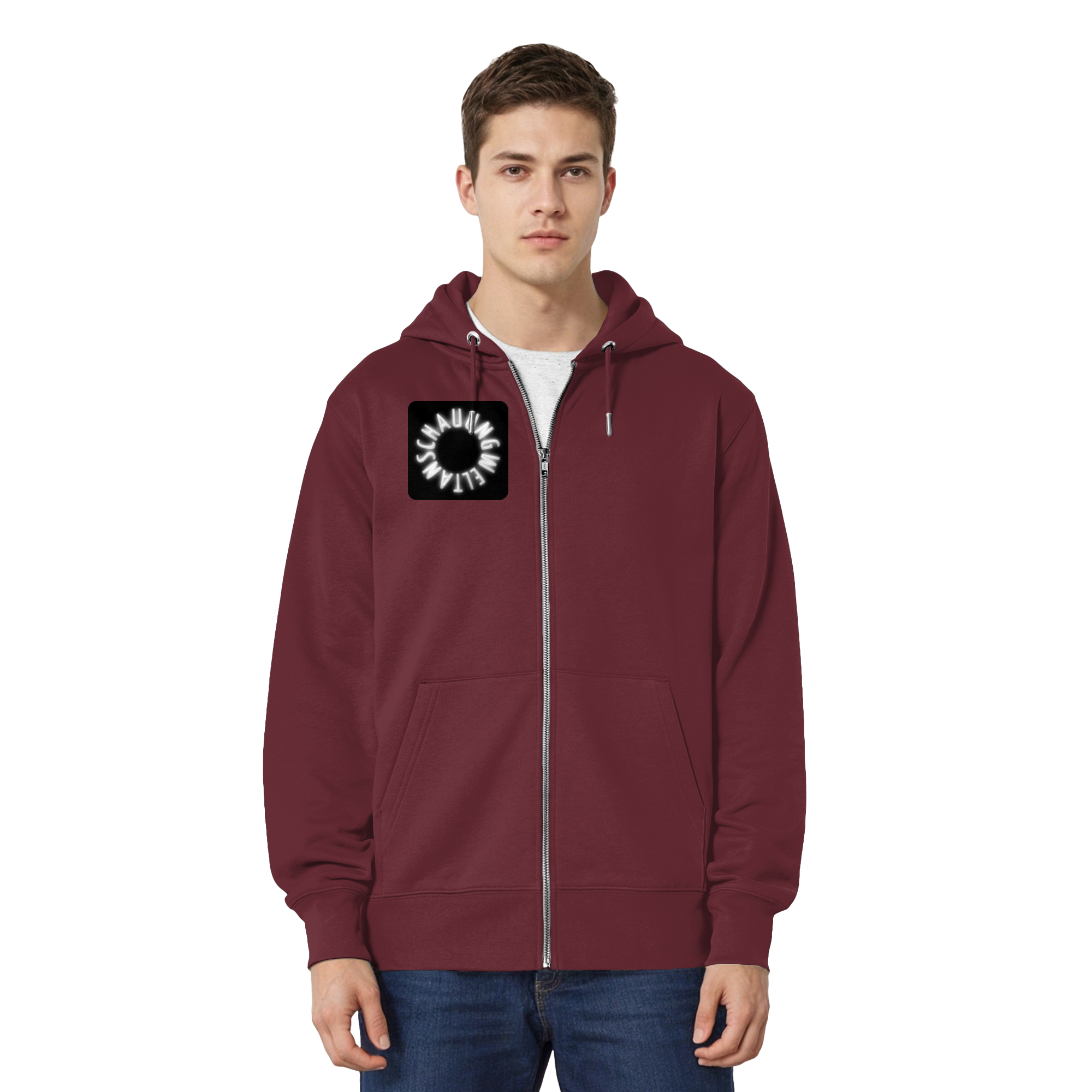 WHITE FRONT (K5) - Organic Relaxed Zipper