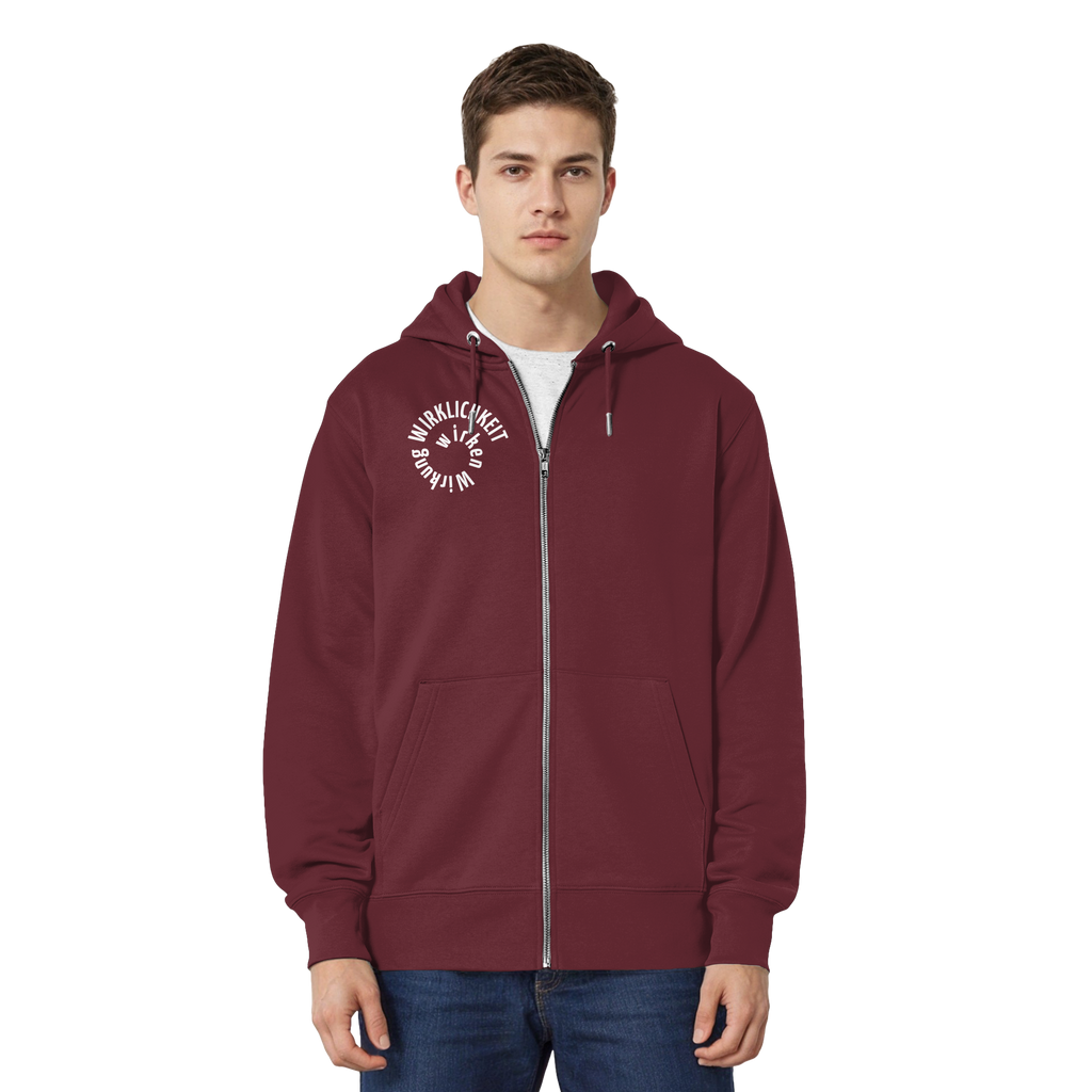 WHITE FRONT - Relaxed Zipper