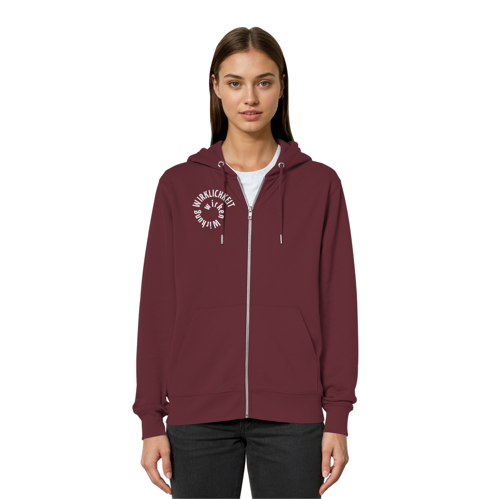 WHITE FRONT - Relaxed Zipper