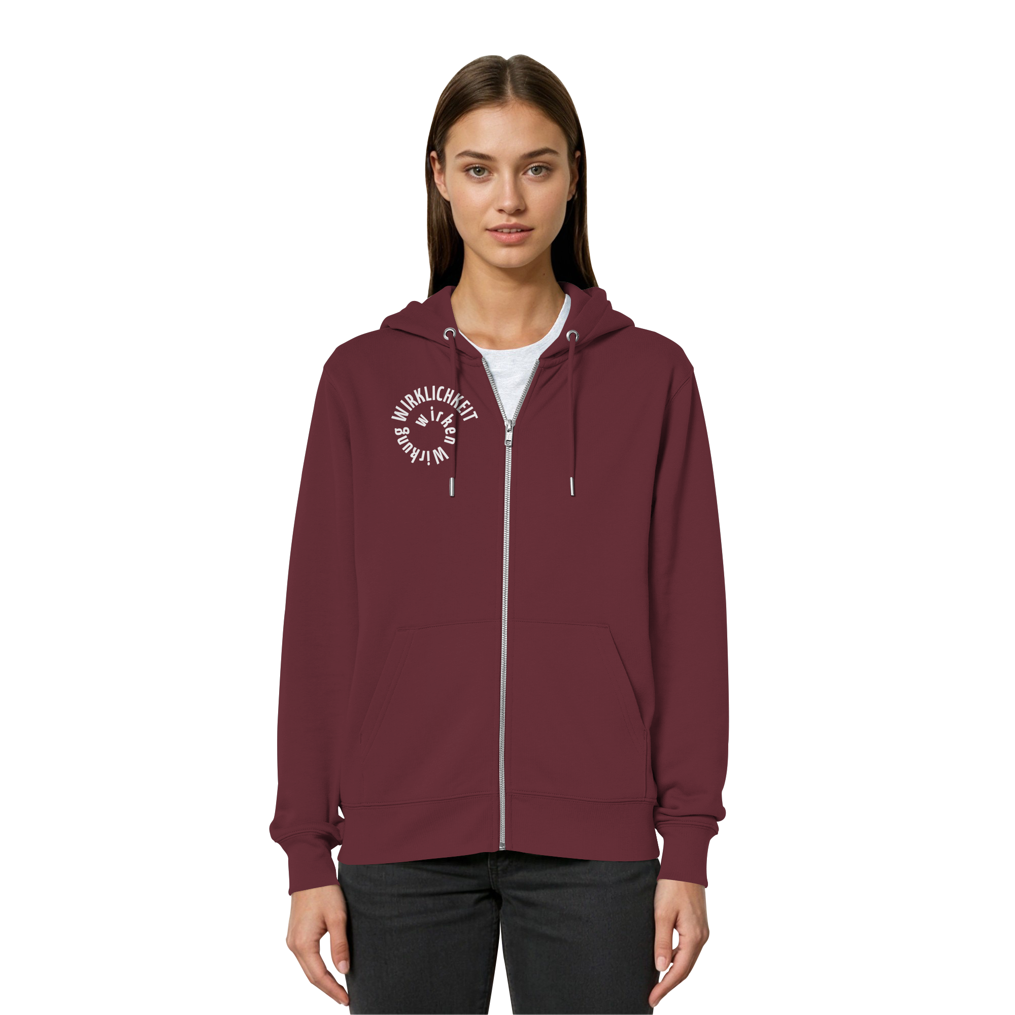 WHITE FRONT - Relaxed Zipper