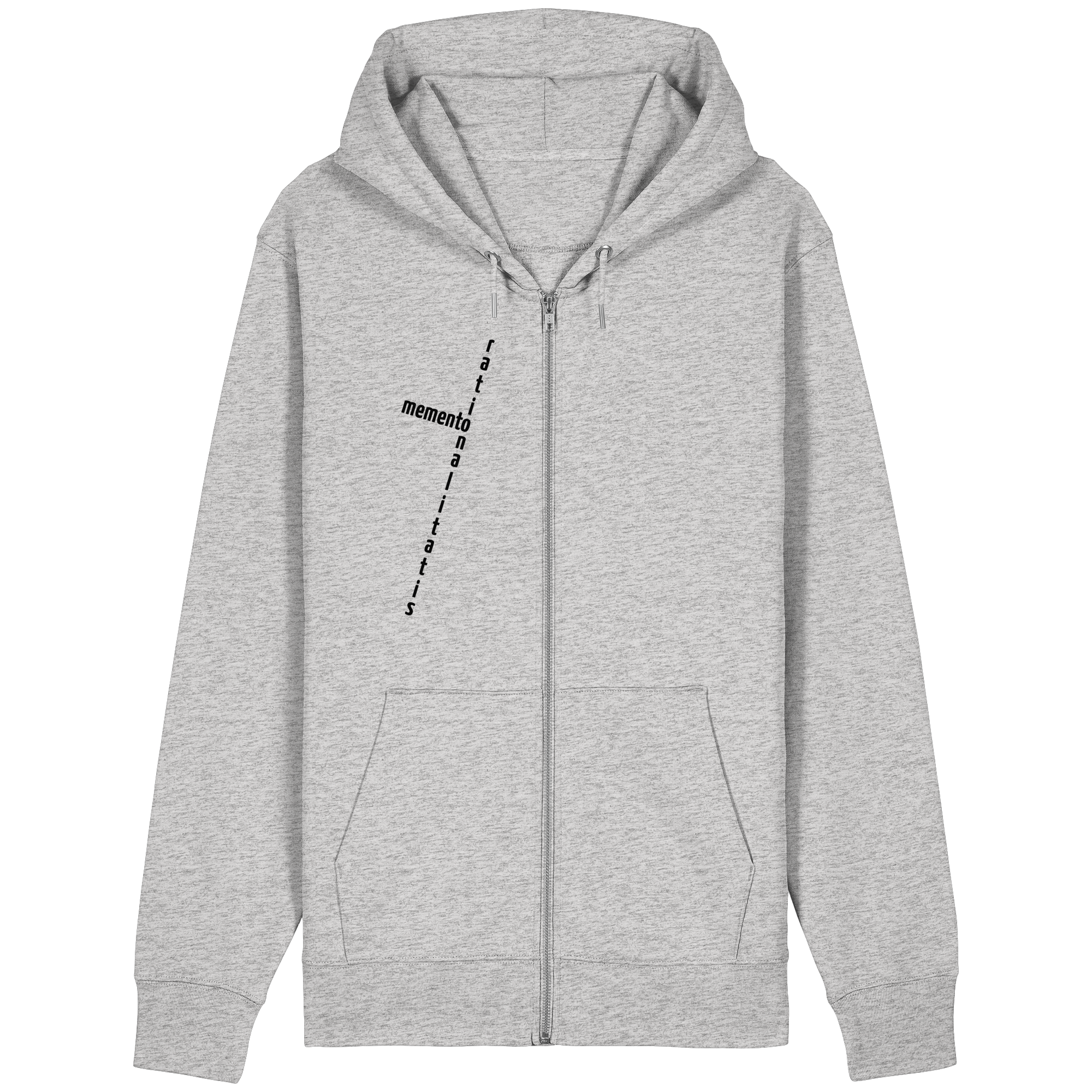 BLACK FRONT (K2) - Organic Relaxed Zipper