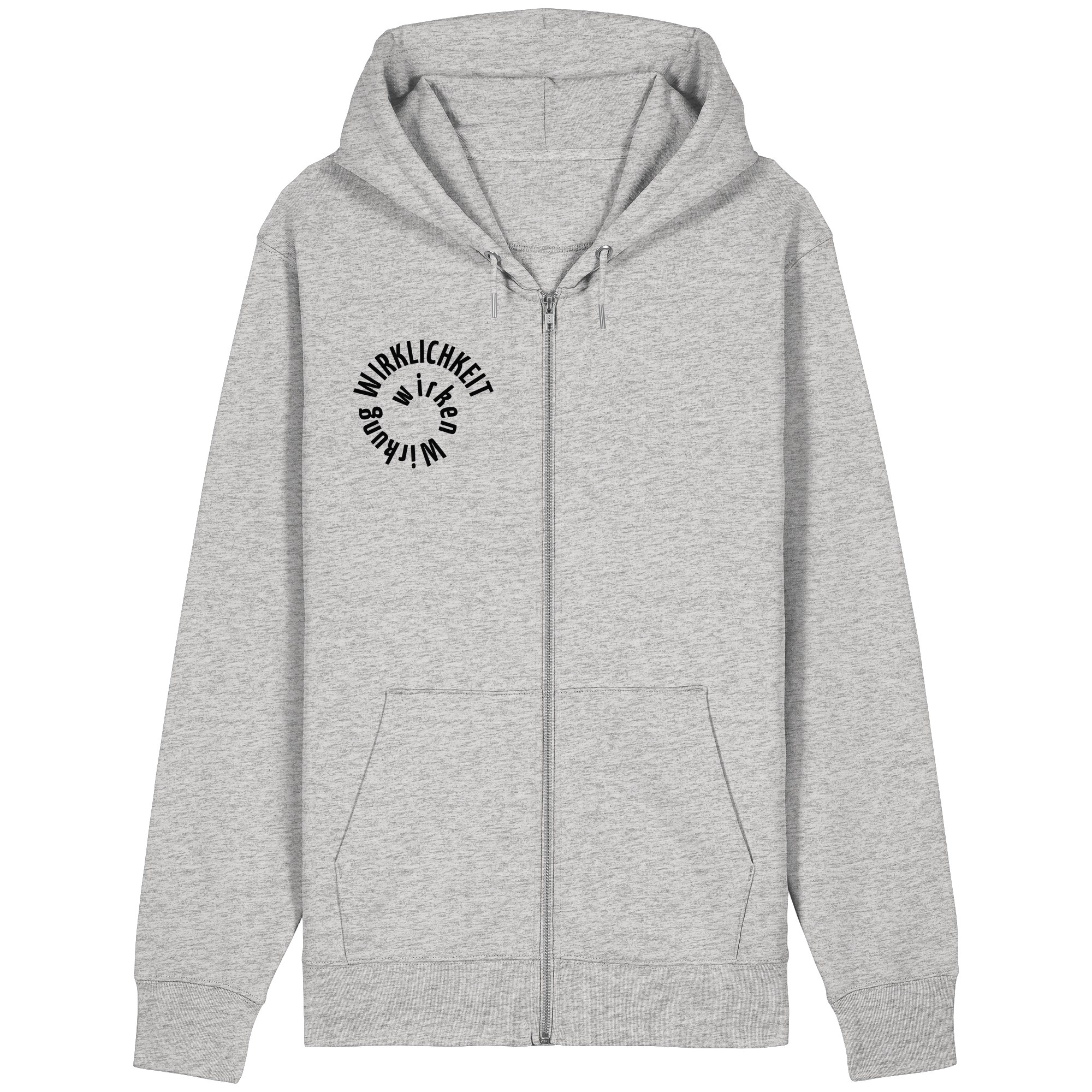 BLACK FRONT - Relaxed Zipper