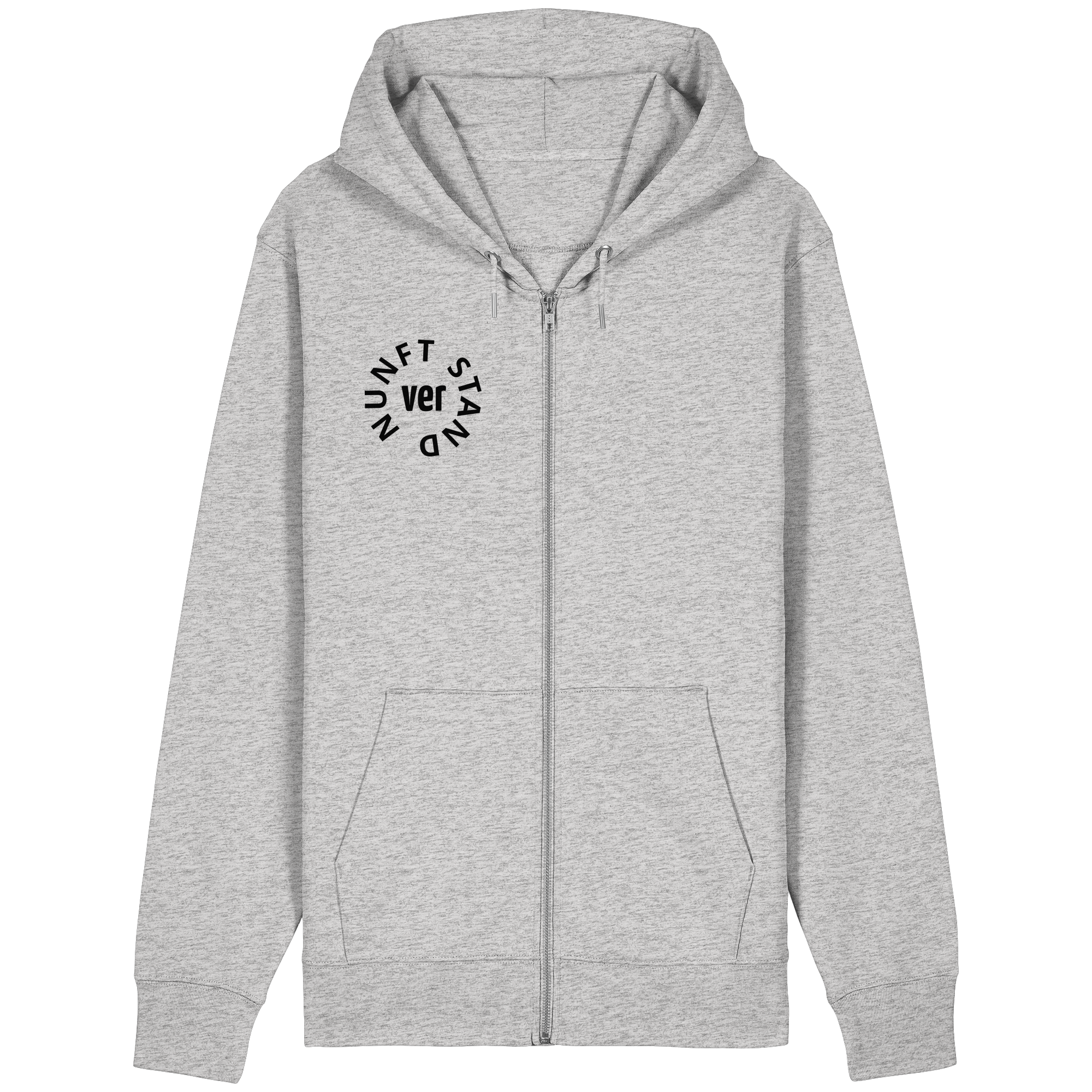 BLACK FRONT (K4) - Organic Relaxed Zipper