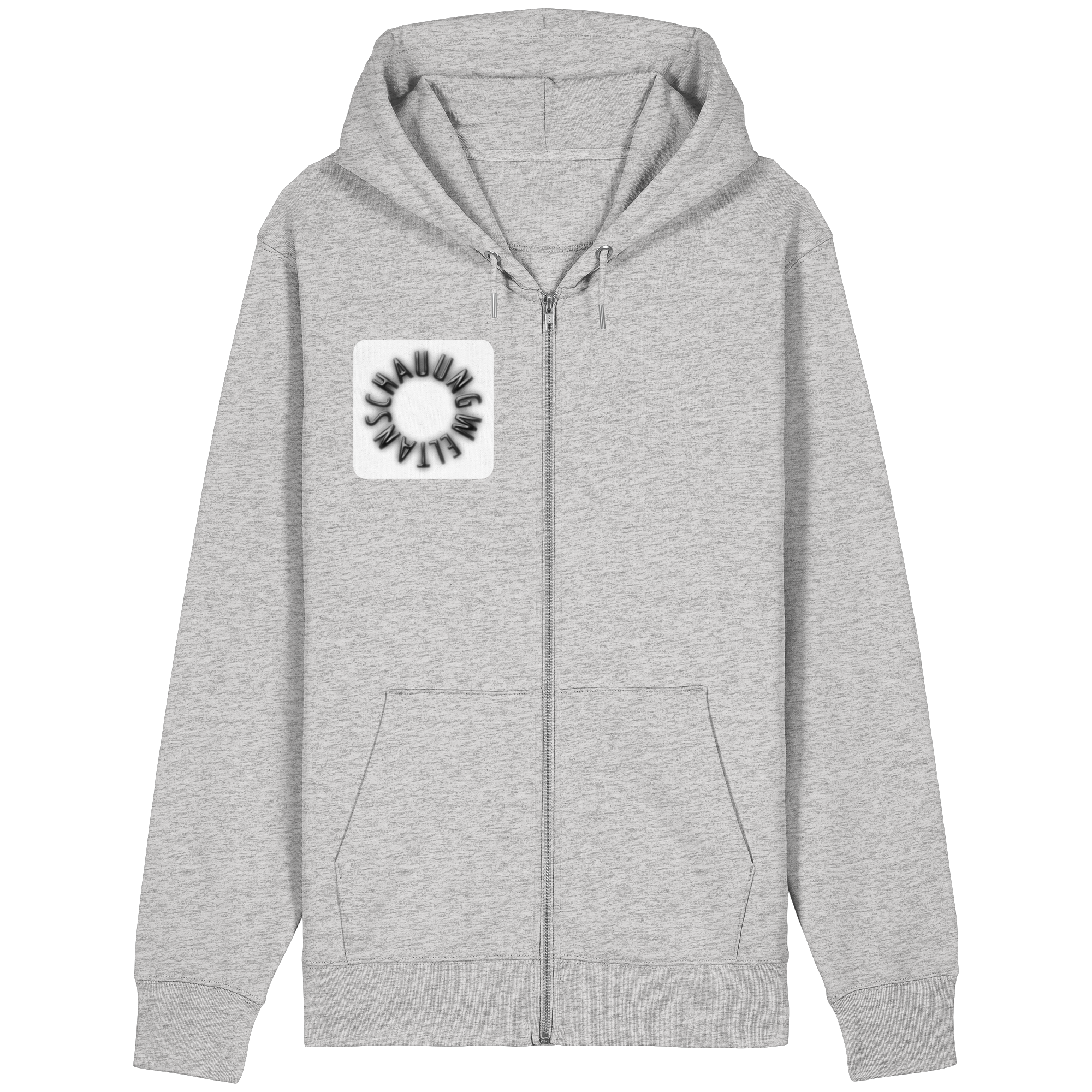 BLACK FRONT (K5) - Organic Relaxed Zipper