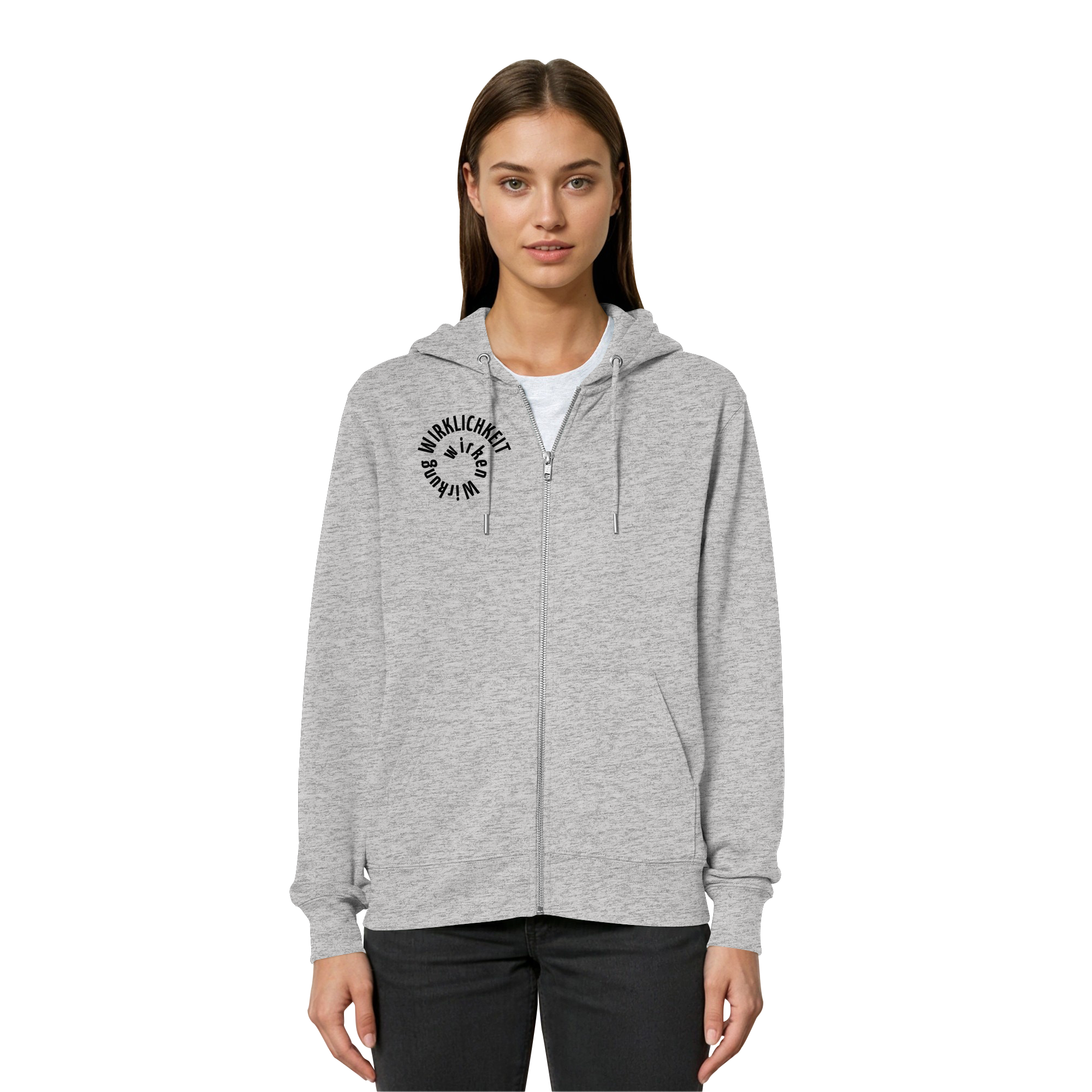 BLACK FRONT - Relaxed Zipper