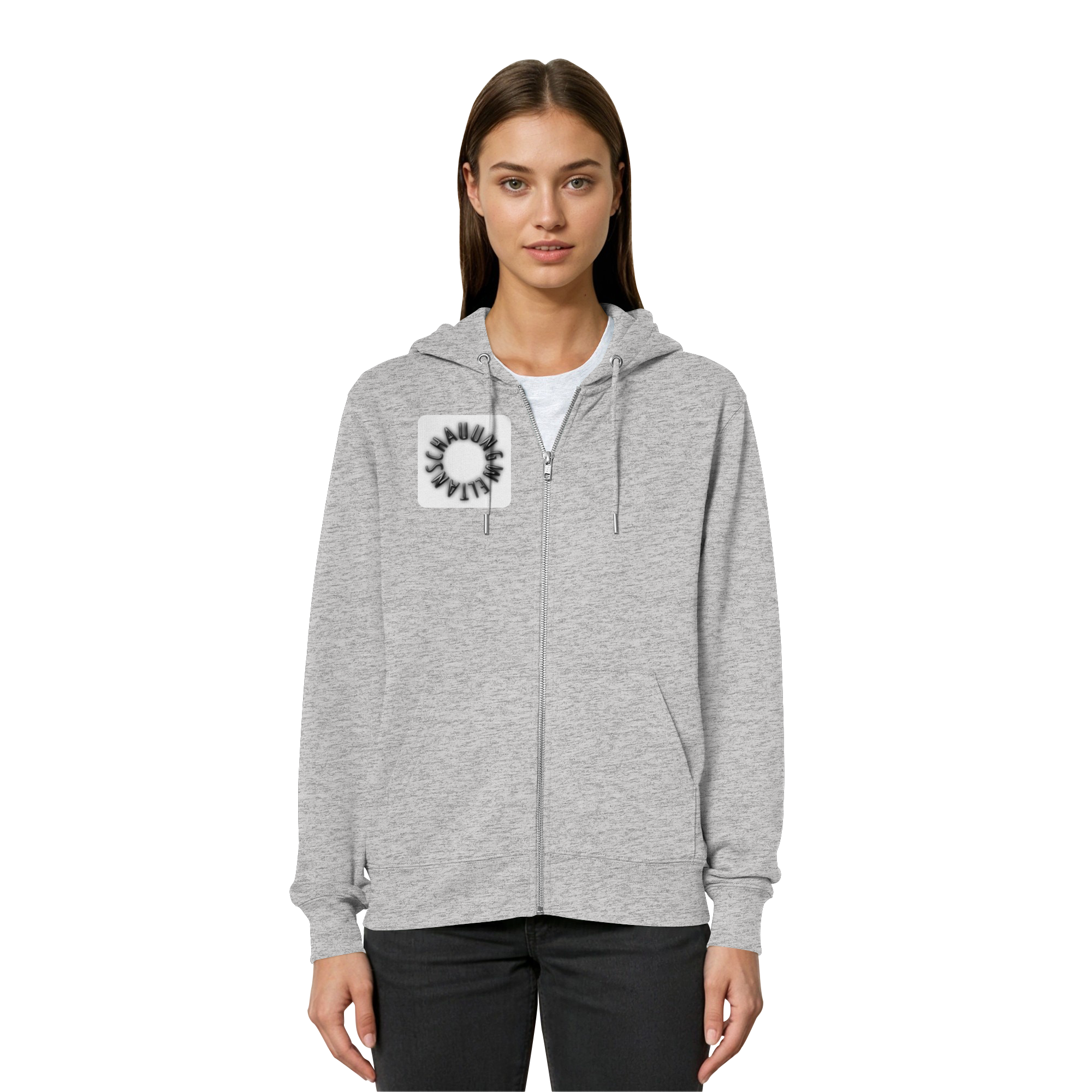 BLACK FRONT (K5) - Organic Relaxed Zipper