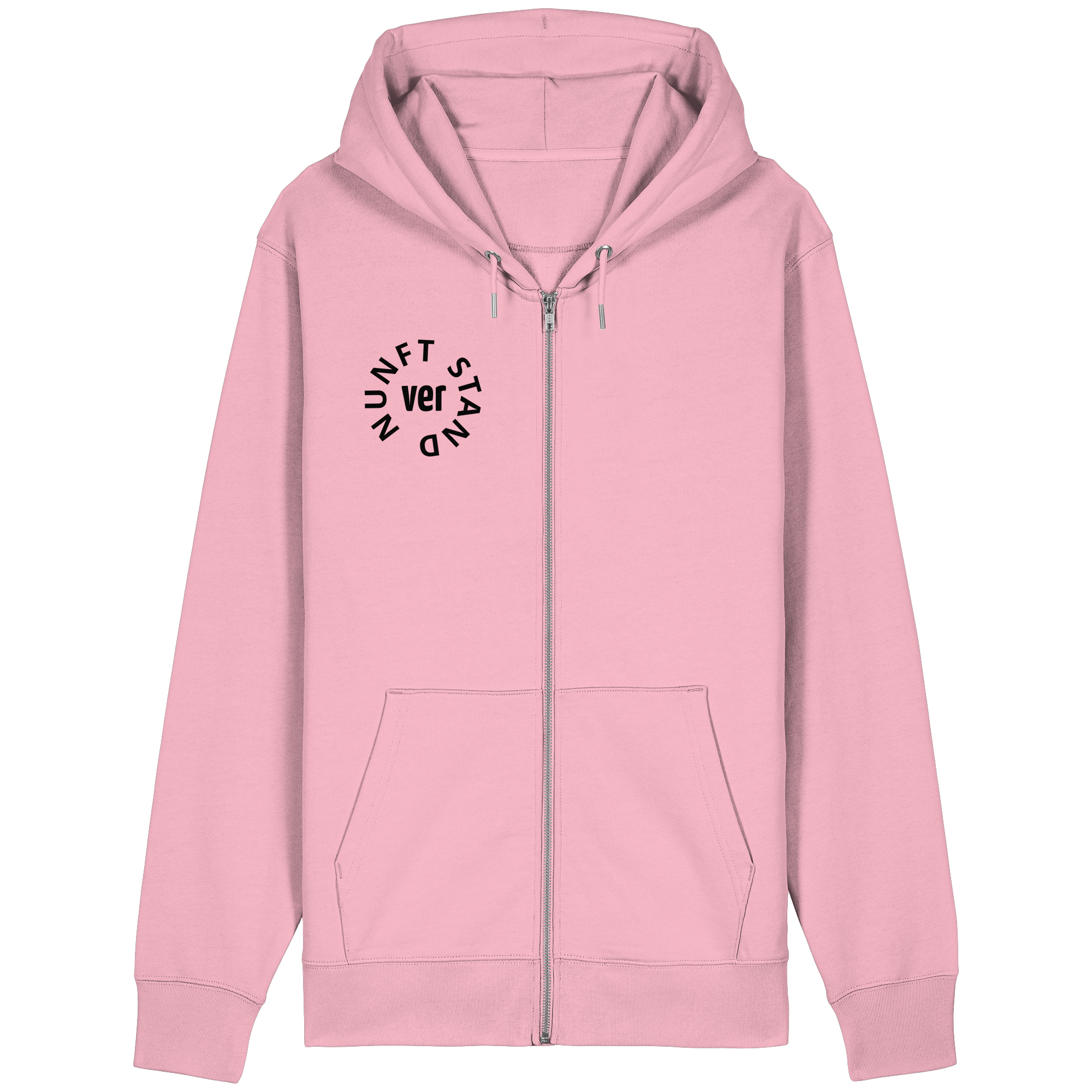 BLACK FRONT (K4) - Organic Relaxed Zipper