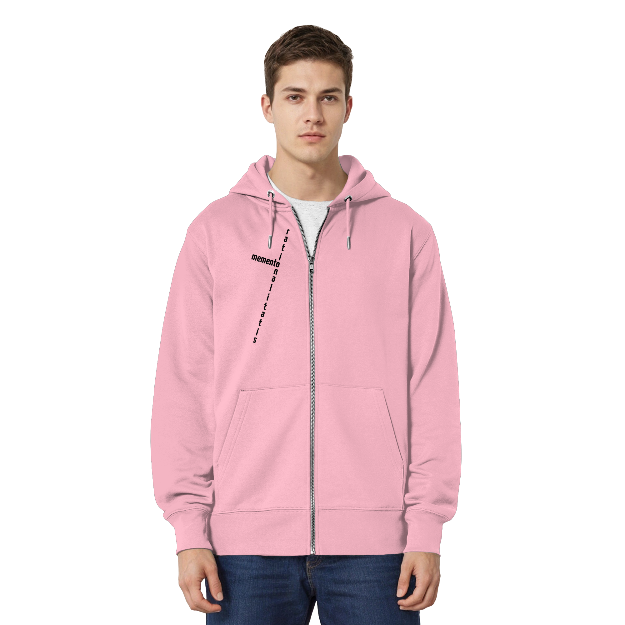 BLACK FRONT (K2) - Organic Relaxed Zipper