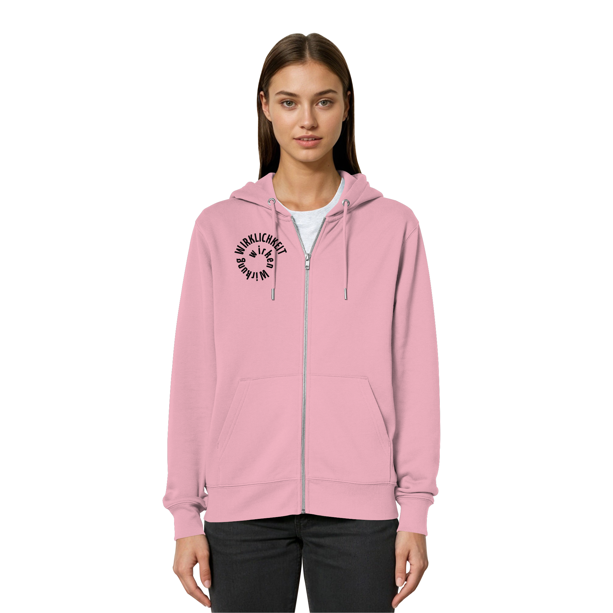 BLACK FRONT - Relaxed Zipper