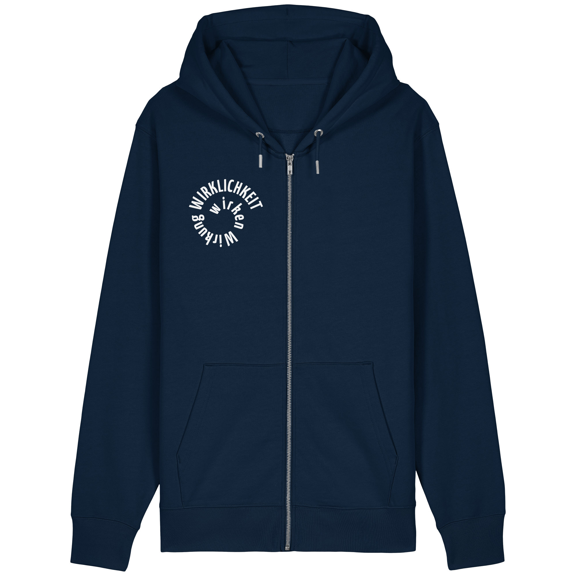 WHITE FRONT - Relaxed Zipper