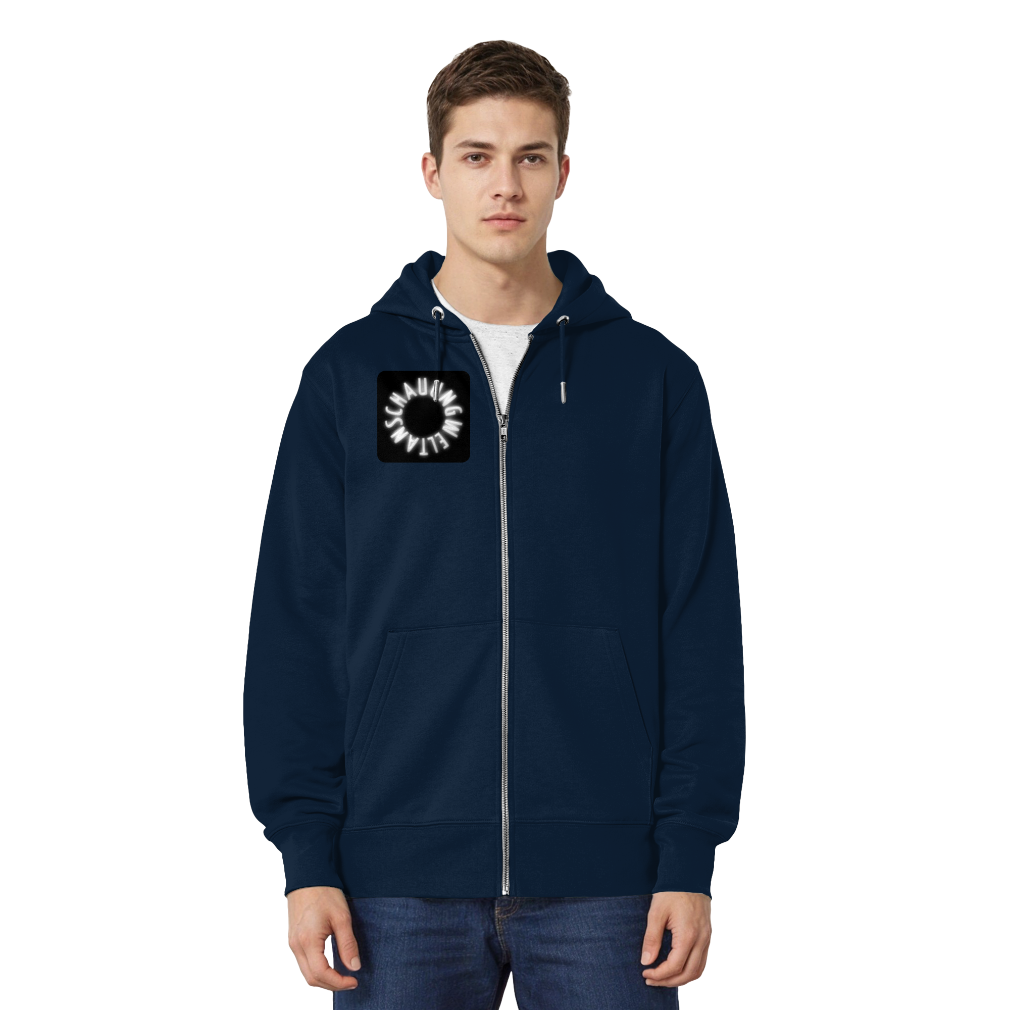 WHITE FRONT (K5) - Organic Relaxed Zipper
