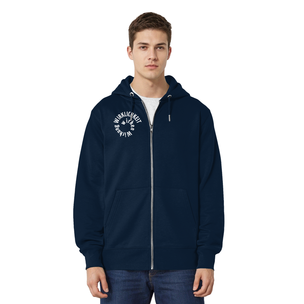 WHITE FRONT - Relaxed Zipper