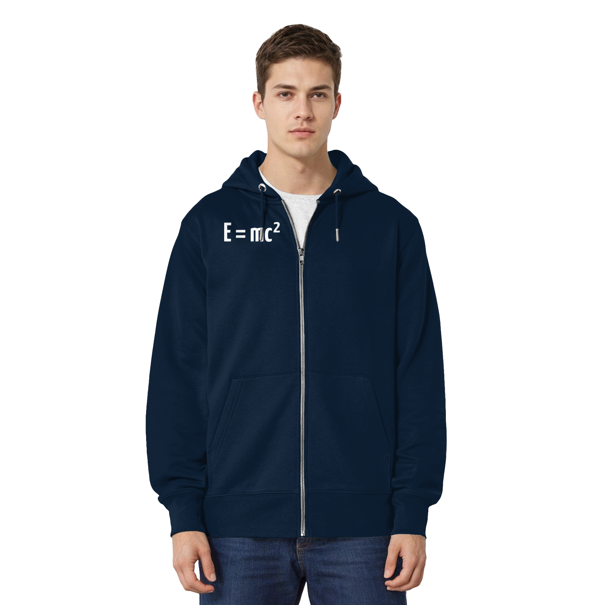 WHITE FRONT (K3) - Organic Relaxed Zipper