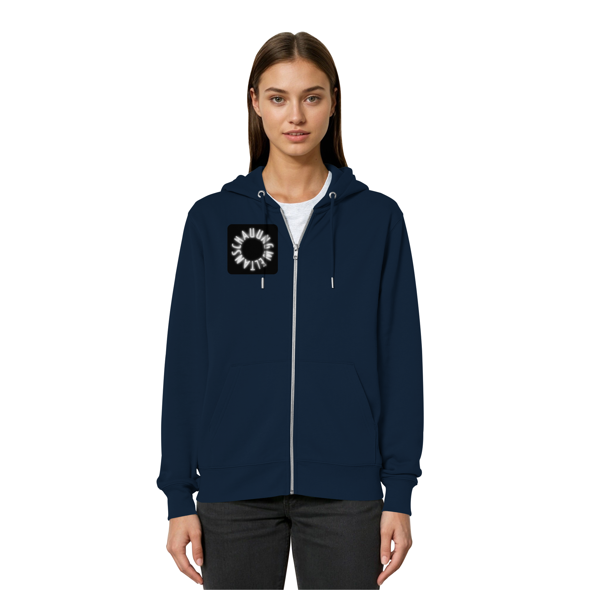 WHITE FRONT (K5) - Organic Relaxed Zipper