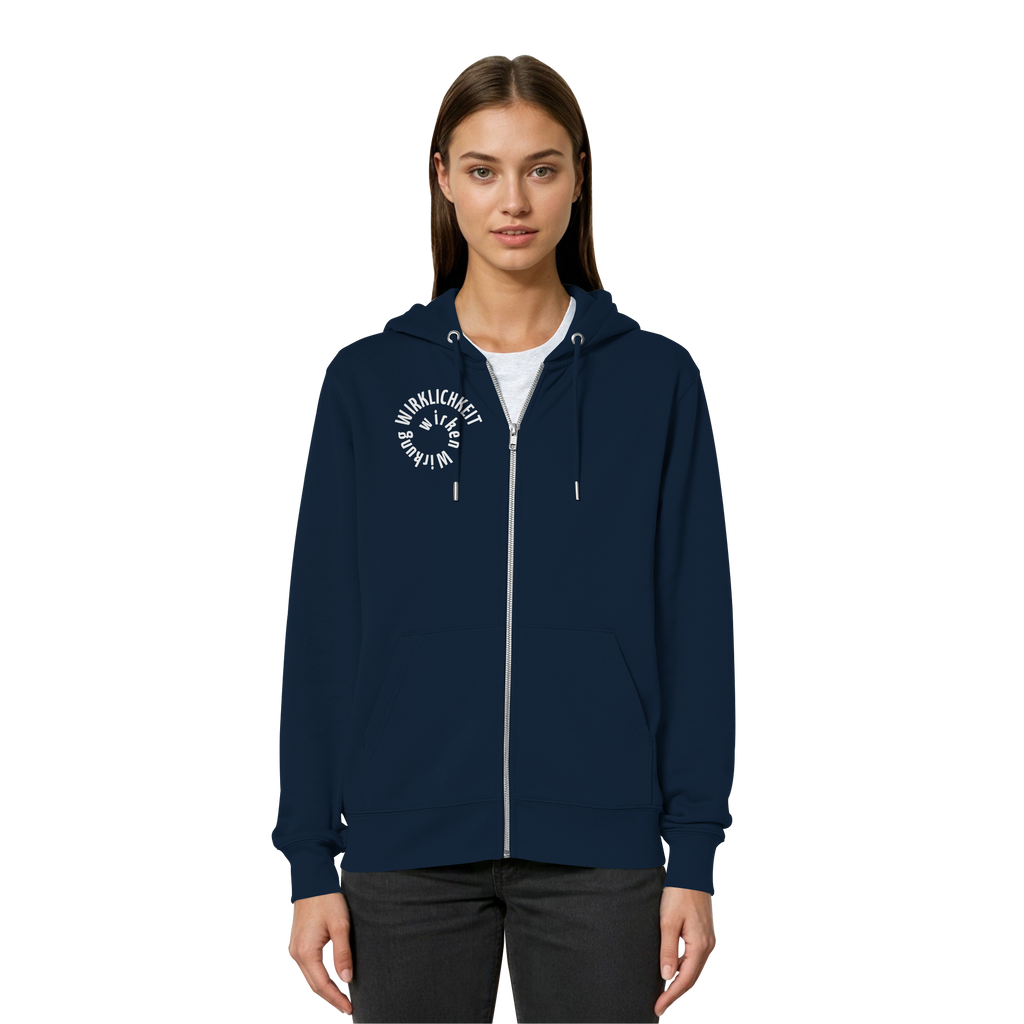 WHITE FRONT - Relaxed Zipper